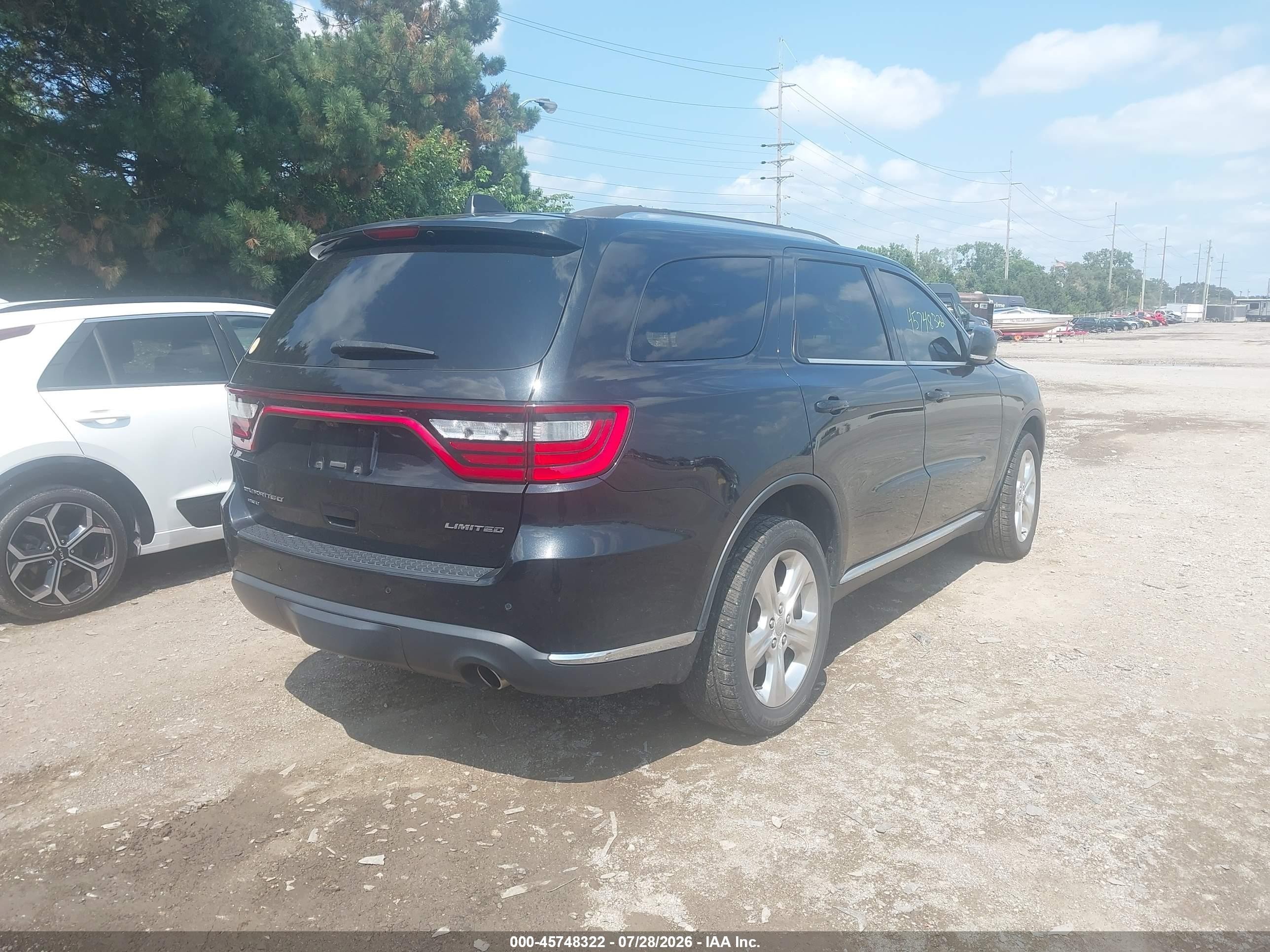 2014 Dodge Durango Limited Black vin: 1C4RDJDG0EC477509
