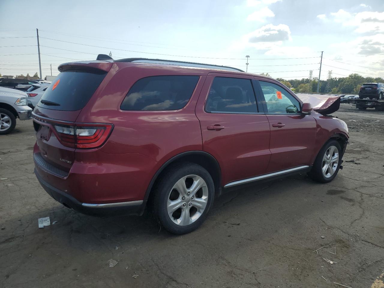 2014 Dodge Durango Limited Burgundy vin: 1C4RDJDG0EC971613