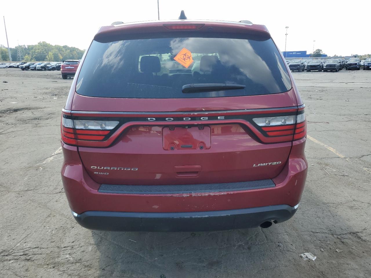 2014 Dodge Durango Limited Burgundy vin: 1C4RDJDG0EC971613
