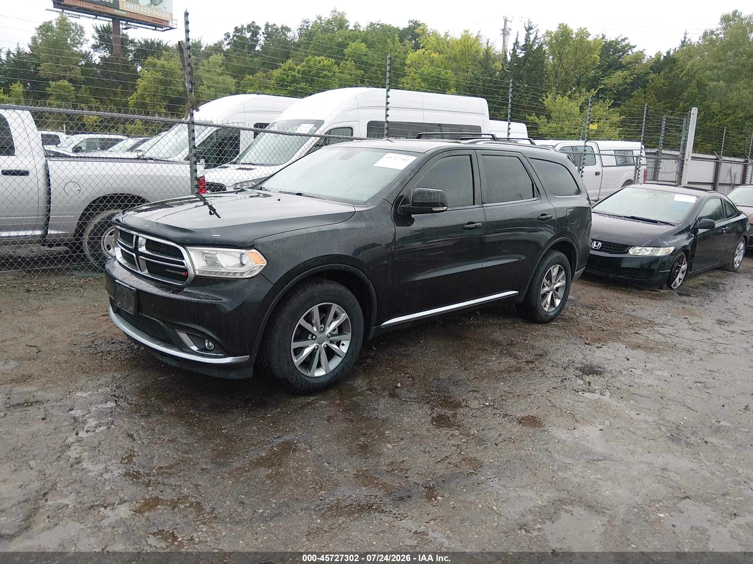 2015 Dodge Durango Limited Black vin: 1C4RDJDG0FC810325