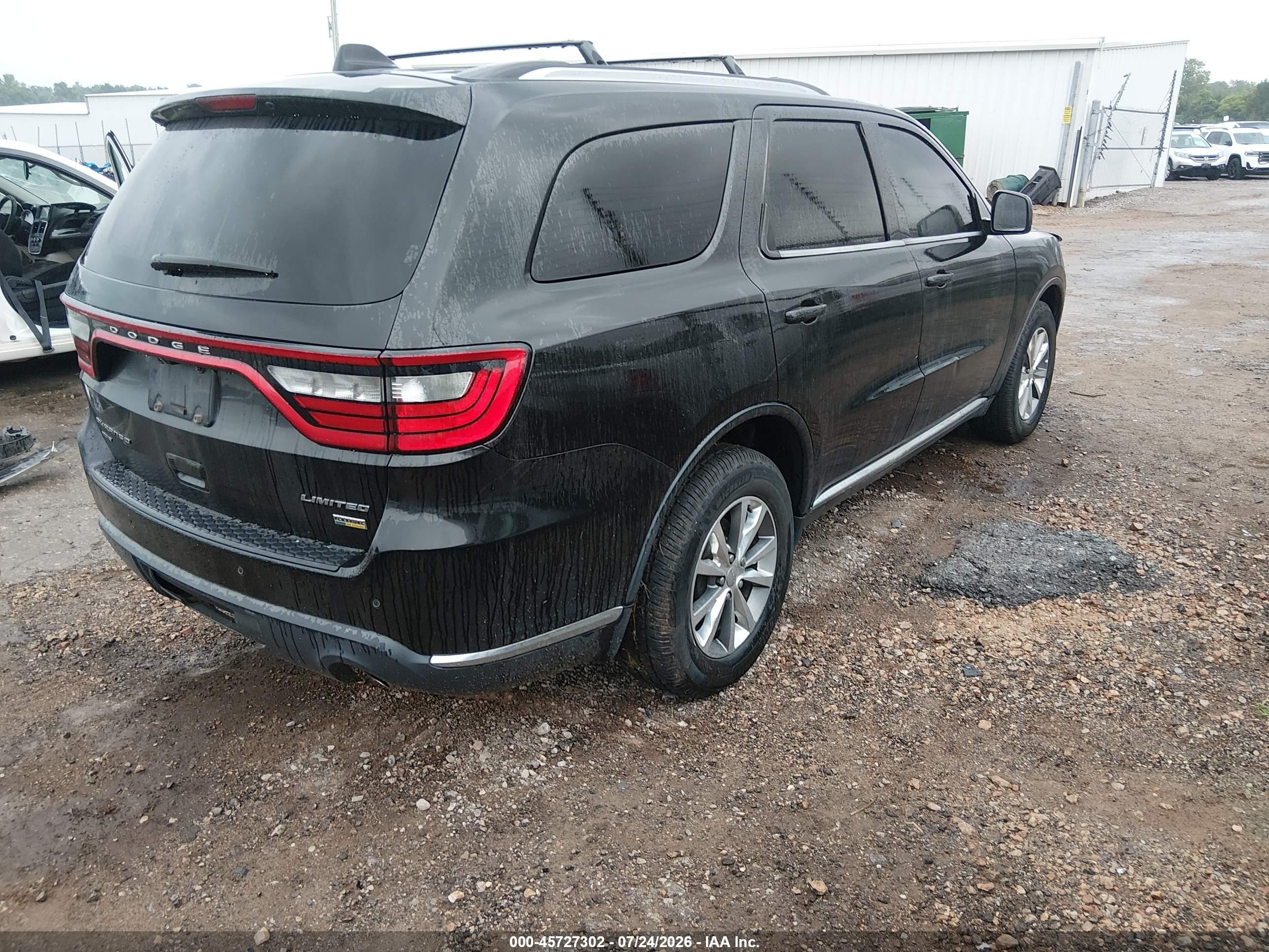 2015 Dodge Durango Limited Black vin: 1C4RDJDG0FC810325