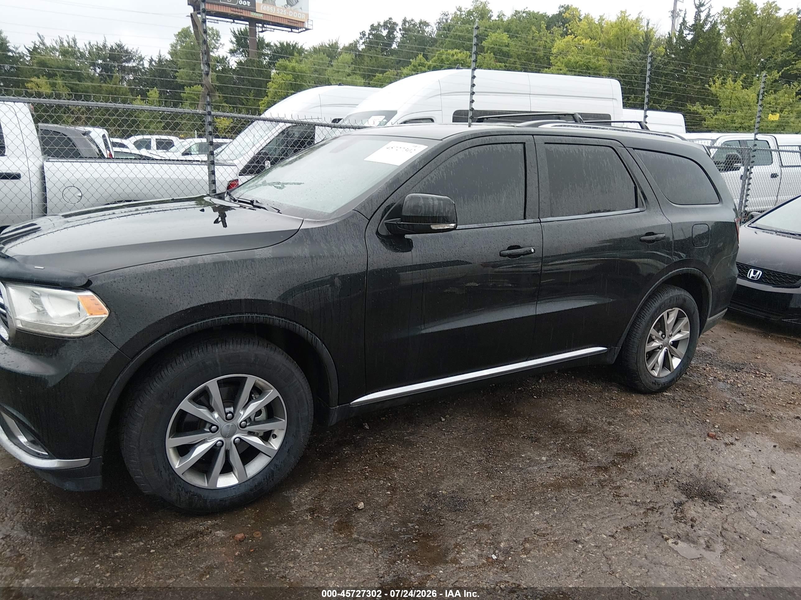 2015 Dodge Durango Limited Black vin: 1C4RDJDG0FC810325