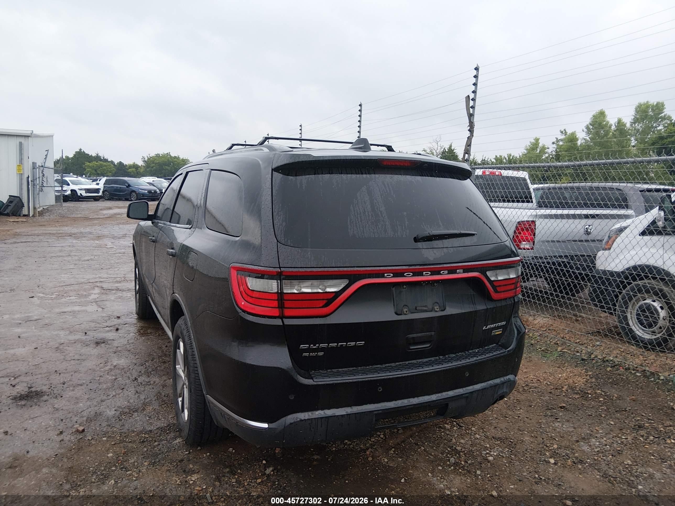 2015 Dodge Durango Limited Black vin: 1C4RDJDG0FC810325