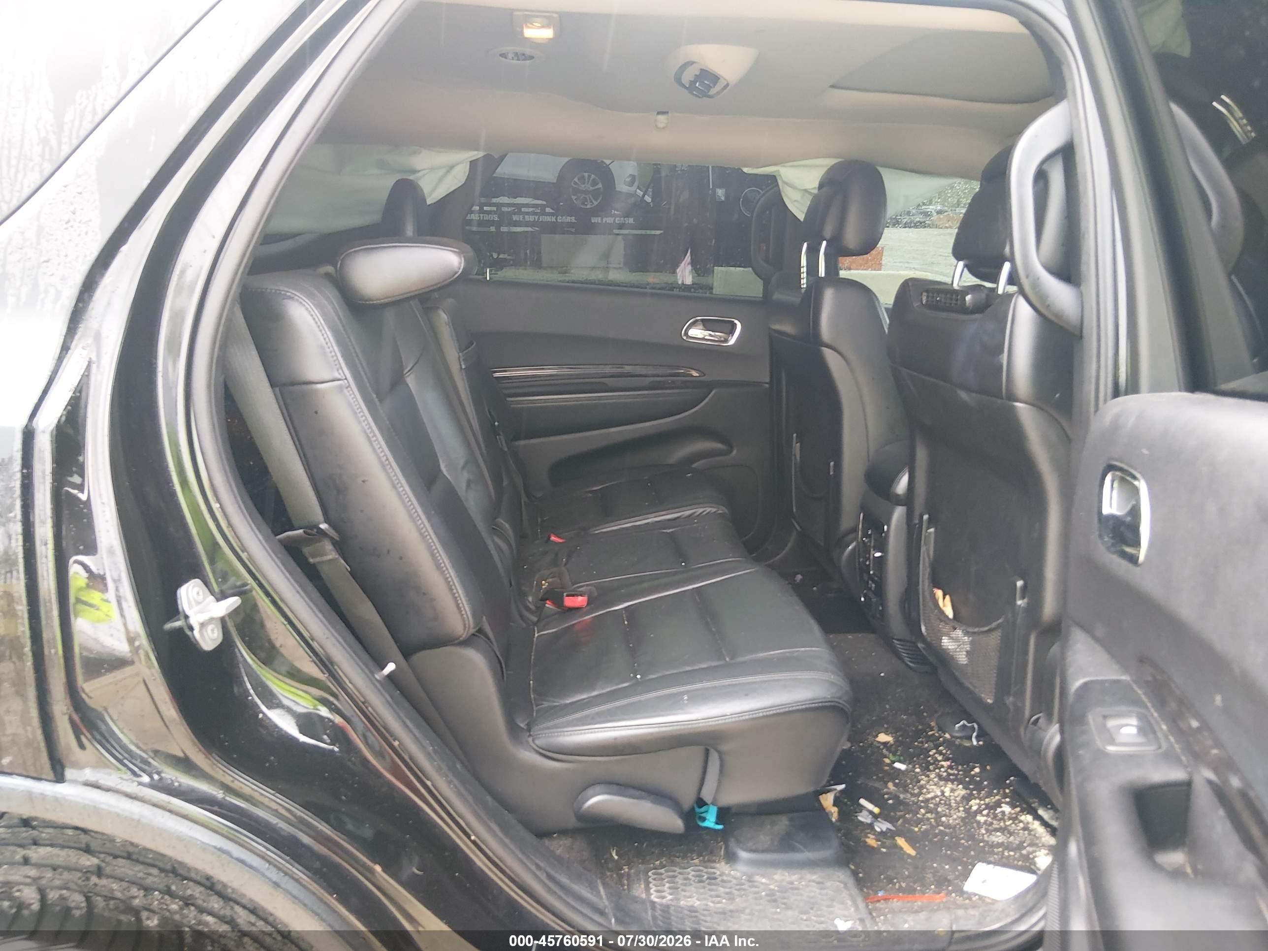 2015 Dodge Durango Limited Black vin: 1C4RDJDG0FC870038
