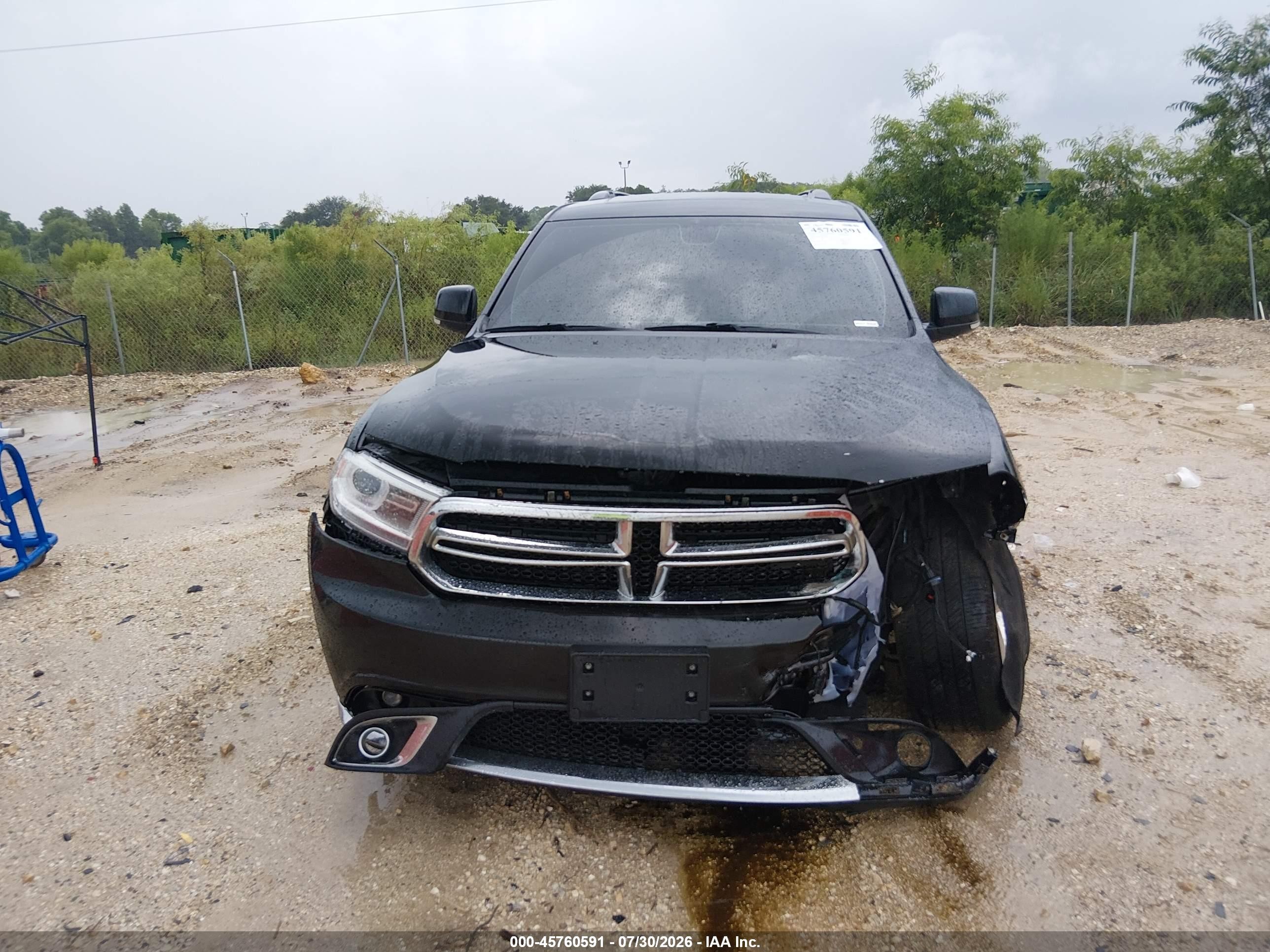 2015 Dodge Durango Limited Black vin: 1C4RDJDG0FC870038