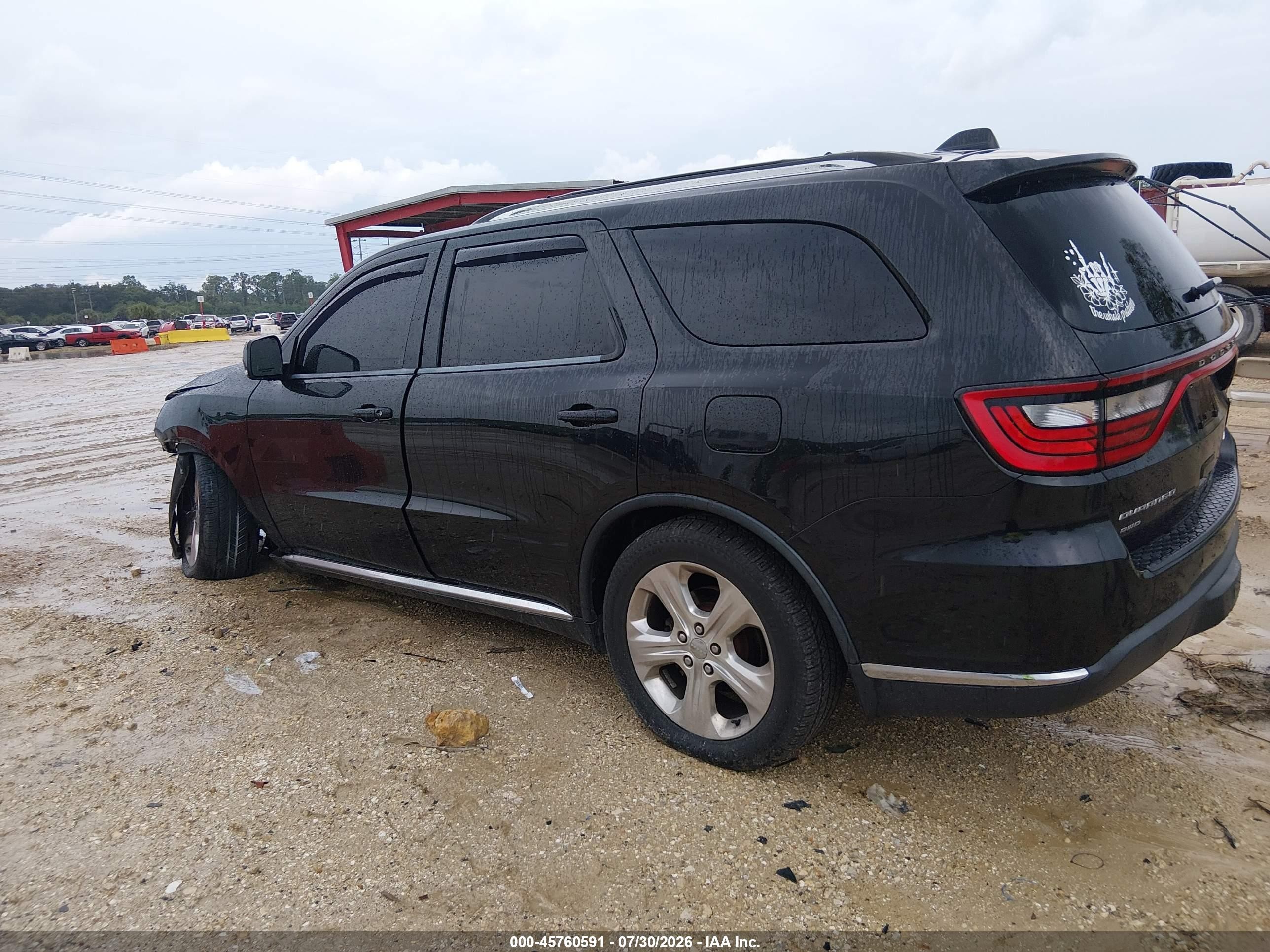2015 Dodge Durango Limited Black vin: 1C4RDJDG0FC870038