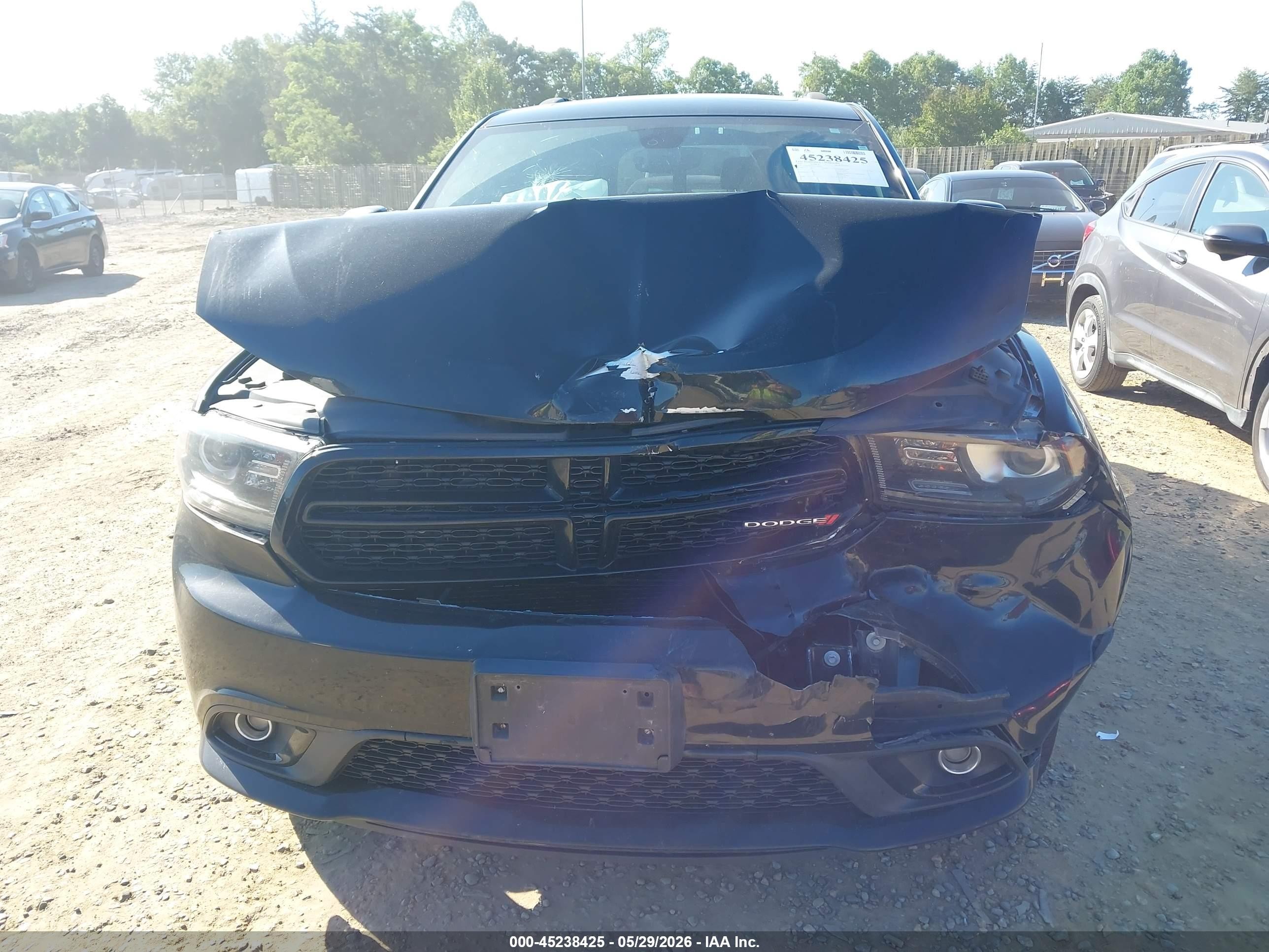 2017 Dodge Durango Gt Awd Black vin: 1C4RDJDG0HC799099