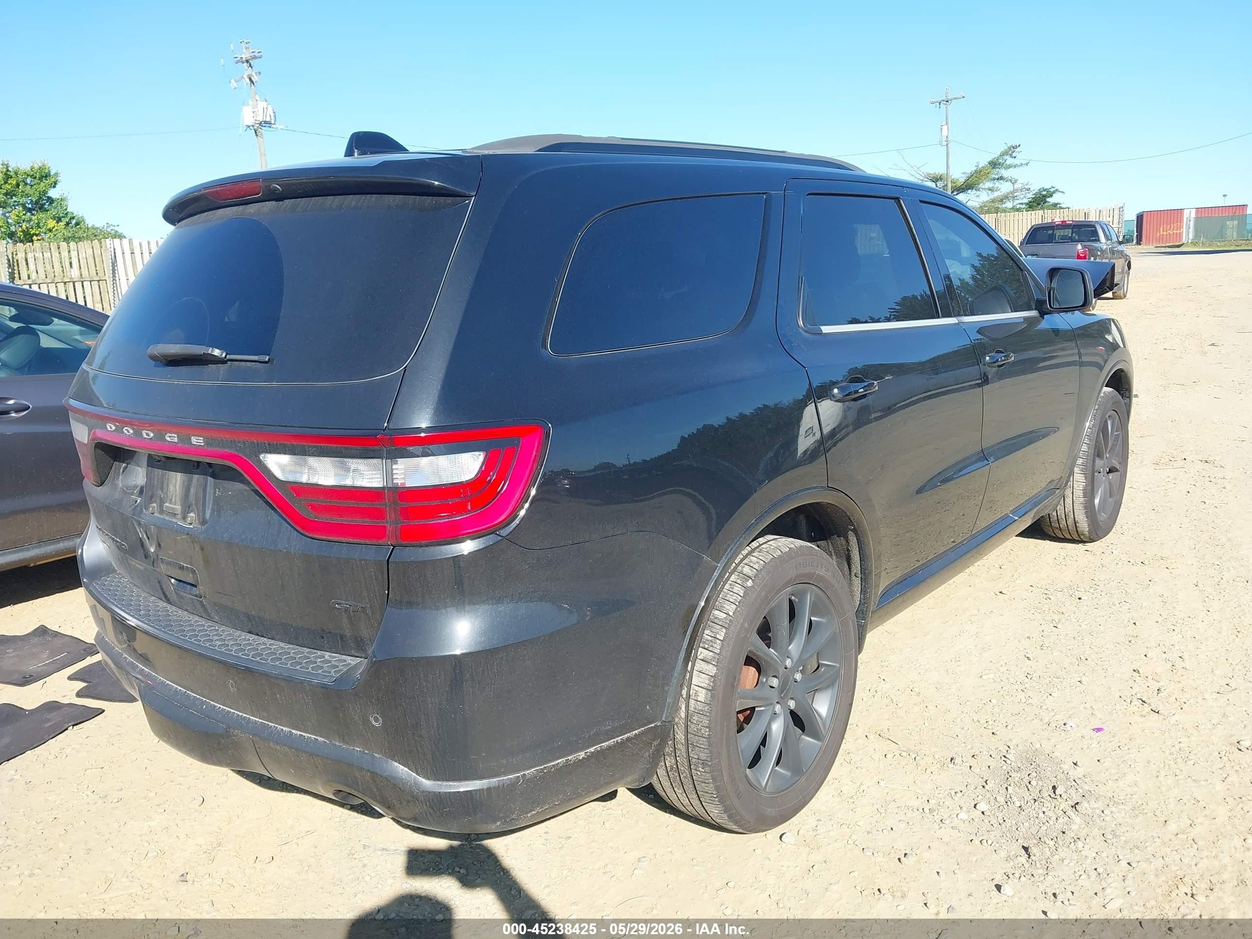 2017 Dodge Durango Gt Awd Black vin: 1C4RDJDG0HC799099
