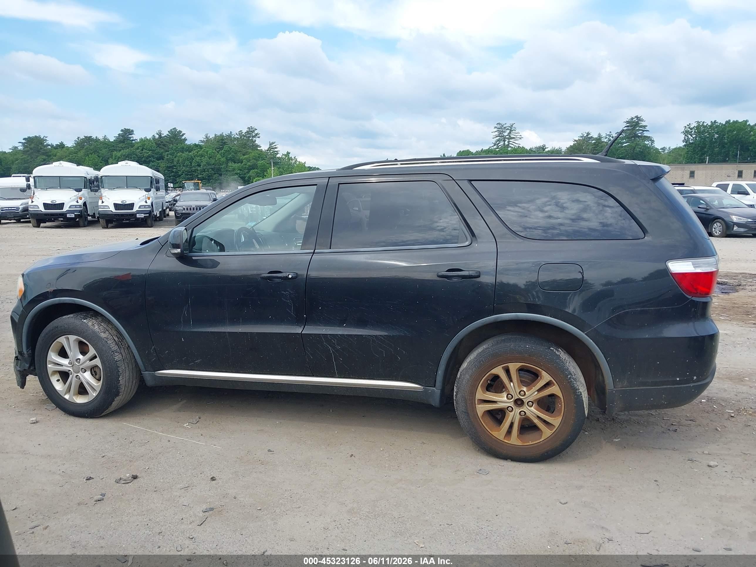 2012 Dodge Durango Crew Black vin: 1C4RDJDG1CC182884