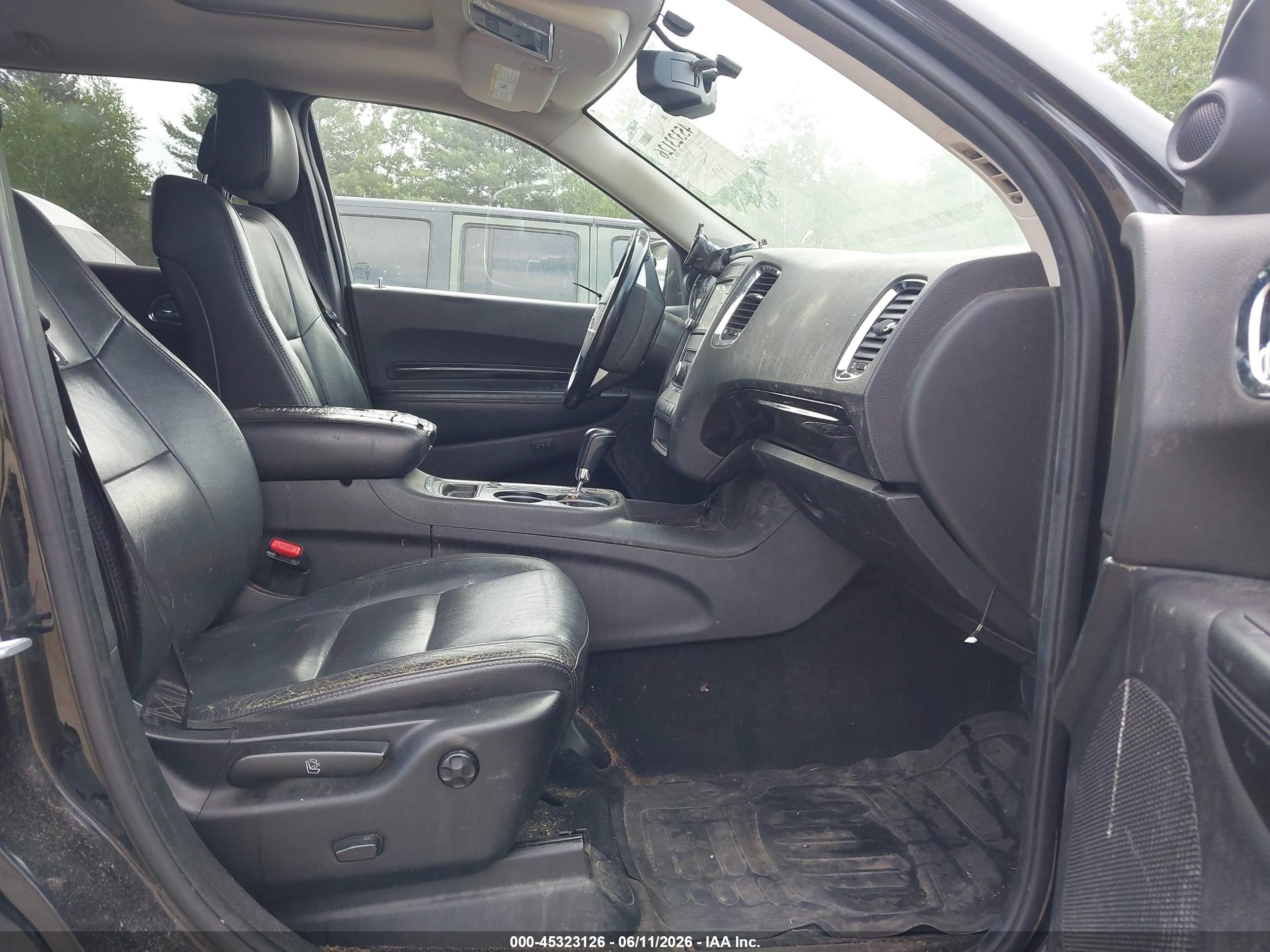 2012 Dodge Durango Crew Black vin: 1C4RDJDG1CC182884