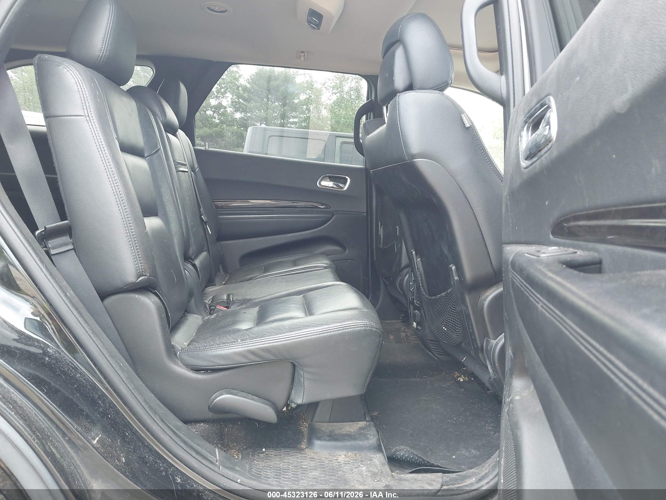 2012 Dodge Durango Crew Black vin: 1C4RDJDG1CC182884