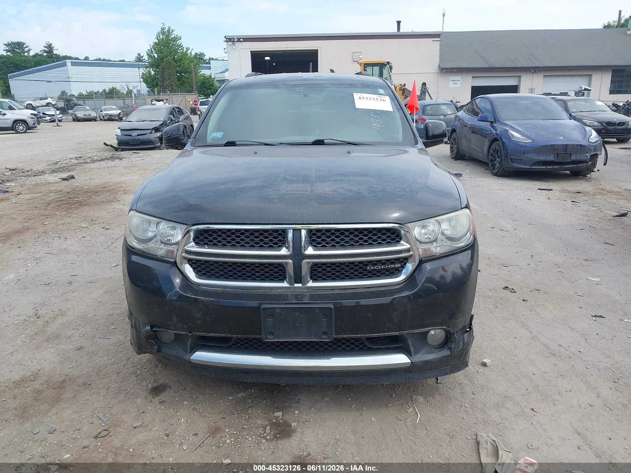 2012 Dodge Durango Crew Black vin: 1C4RDJDG1CC182884