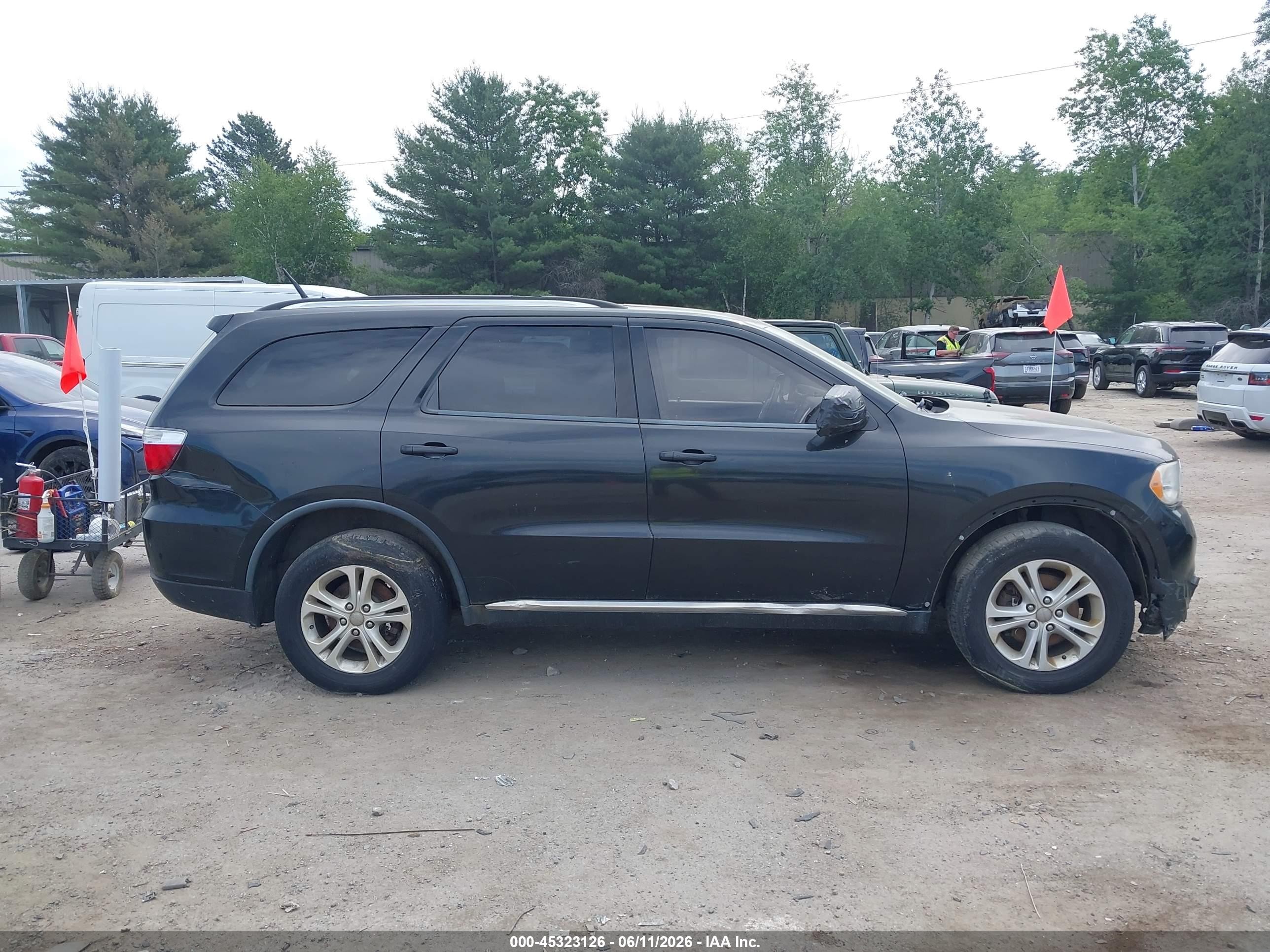 2012 Dodge Durango Crew Black vin: 1C4RDJDG1CC182884