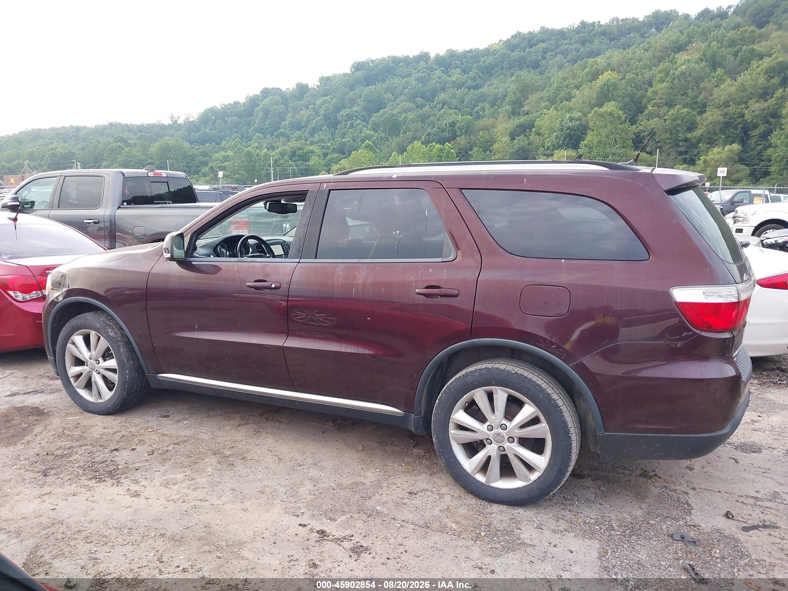 2012 Dodge Durango Crew Burgundy vin: 1C4RDJDG1CC267028