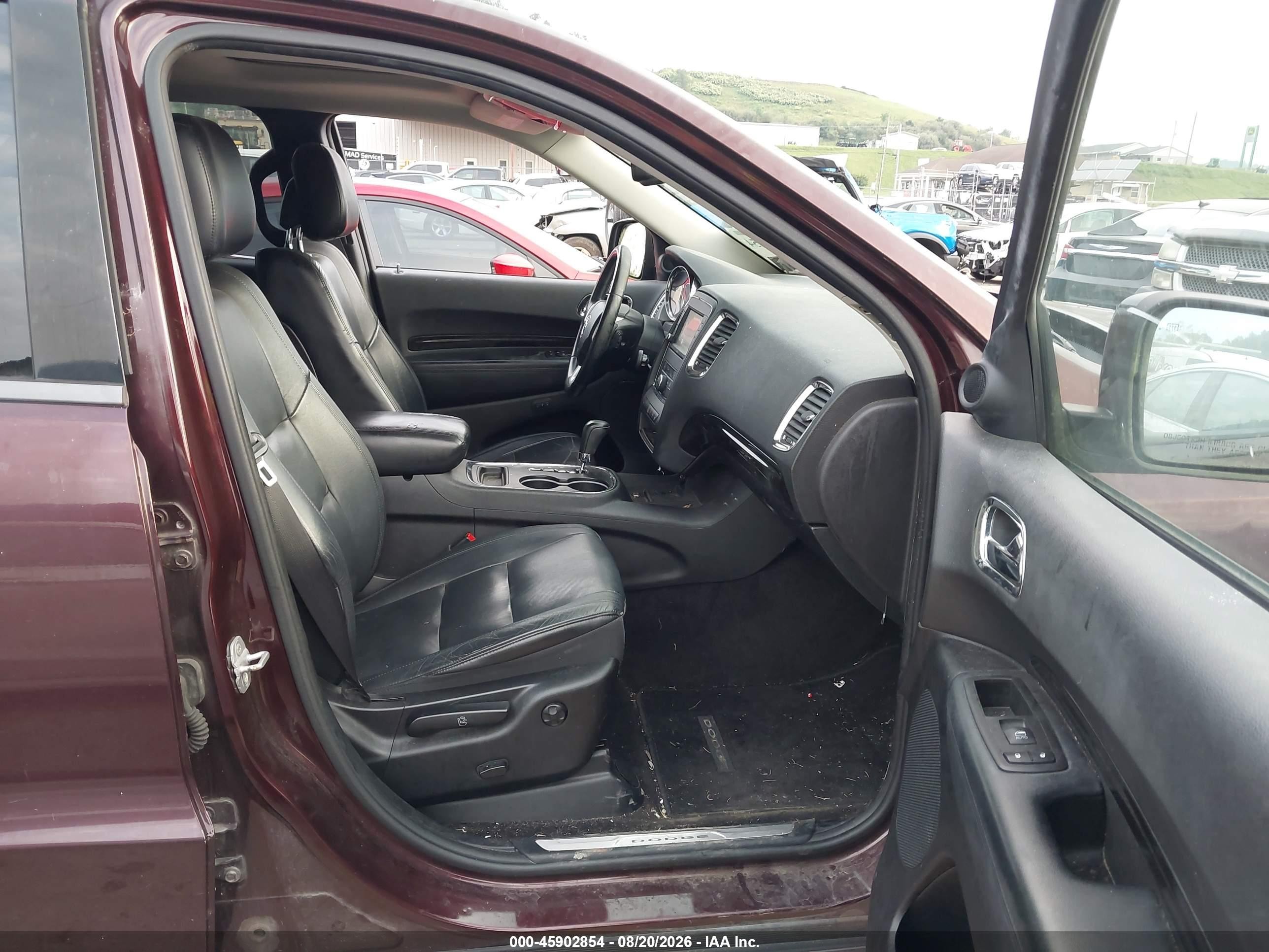 2012 Dodge Durango Crew Burgundy vin: 1C4RDJDG1CC267028