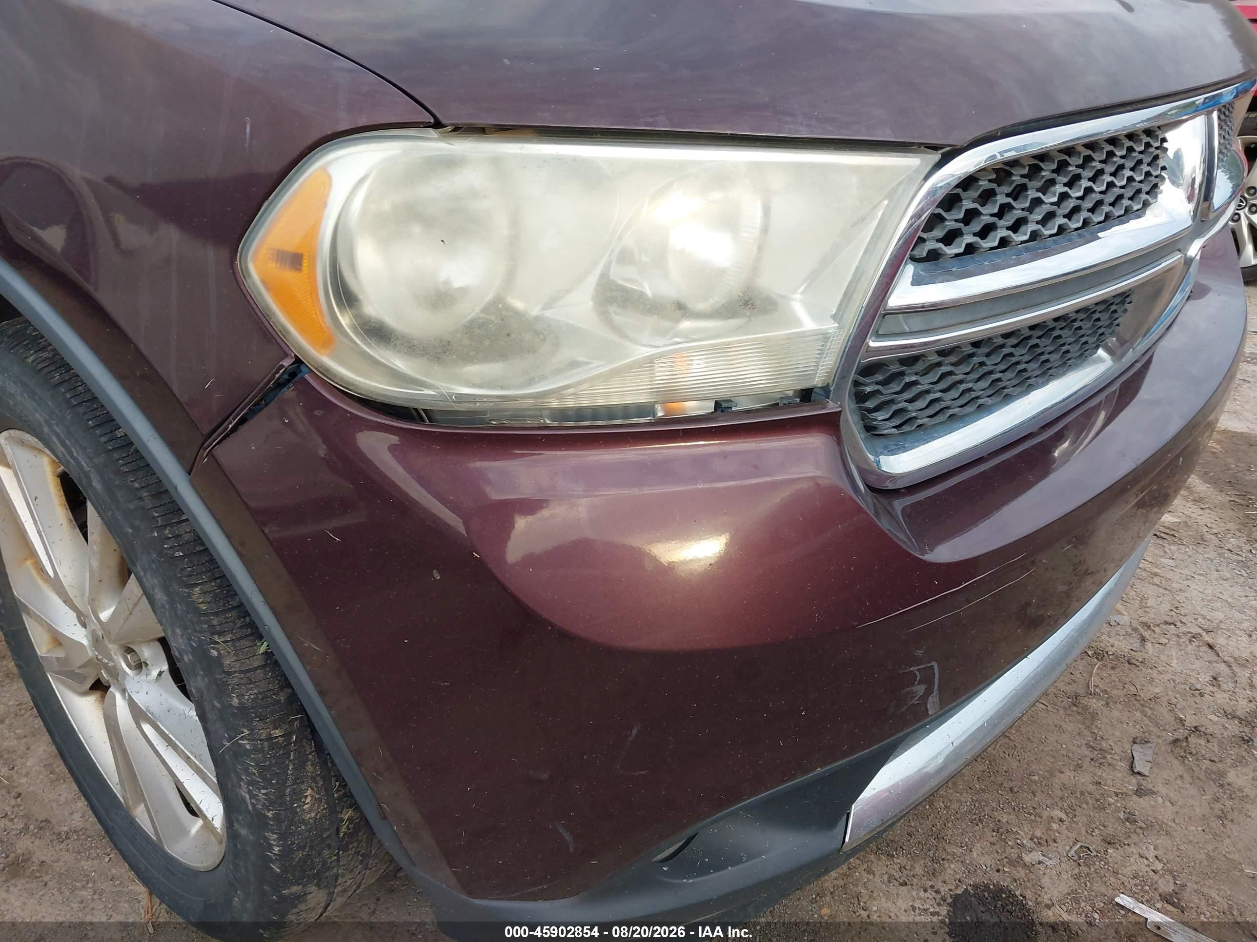 2012 Dodge Durango Crew Burgundy vin: 1C4RDJDG1CC267028