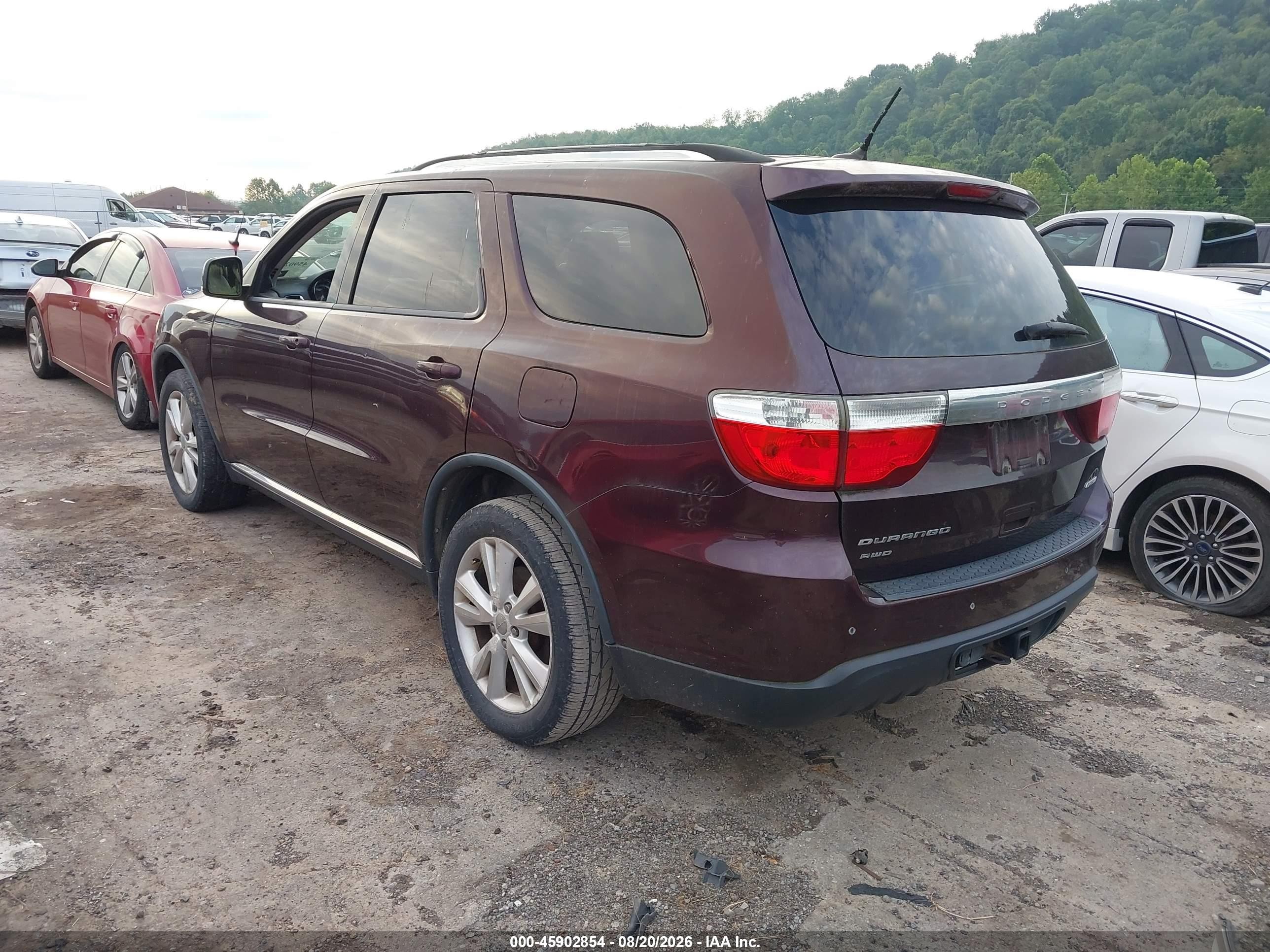 2012 Dodge Durango Crew Burgundy vin: 1C4RDJDG1CC267028