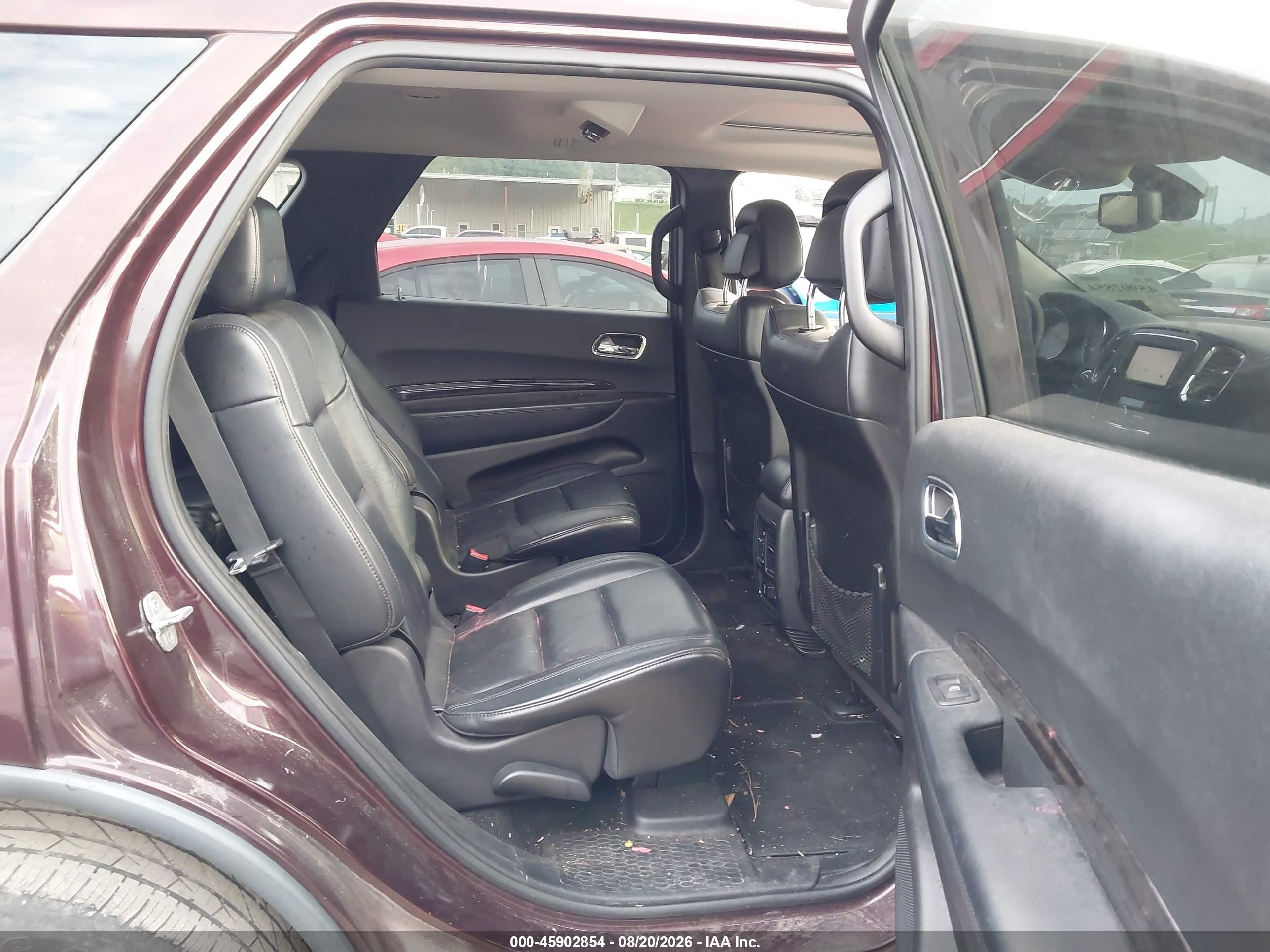 2012 Dodge Durango Crew Burgundy vin: 1C4RDJDG1CC267028