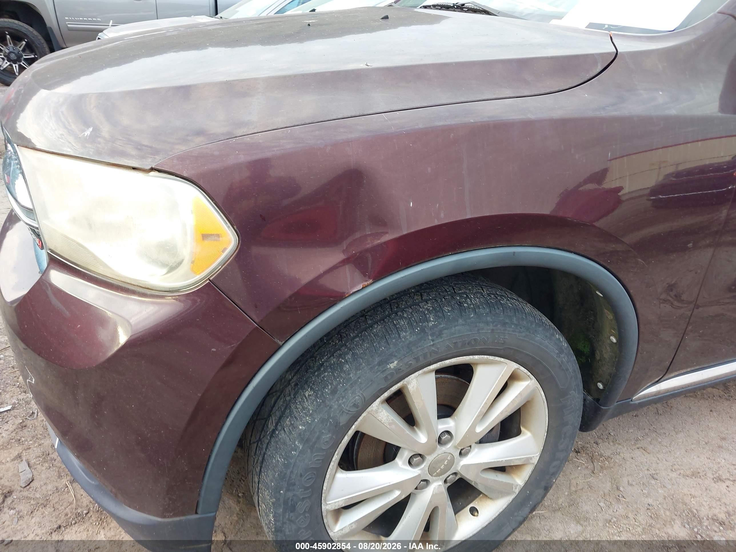 2012 Dodge Durango Crew Burgundy vin: 1C4RDJDG1CC267028