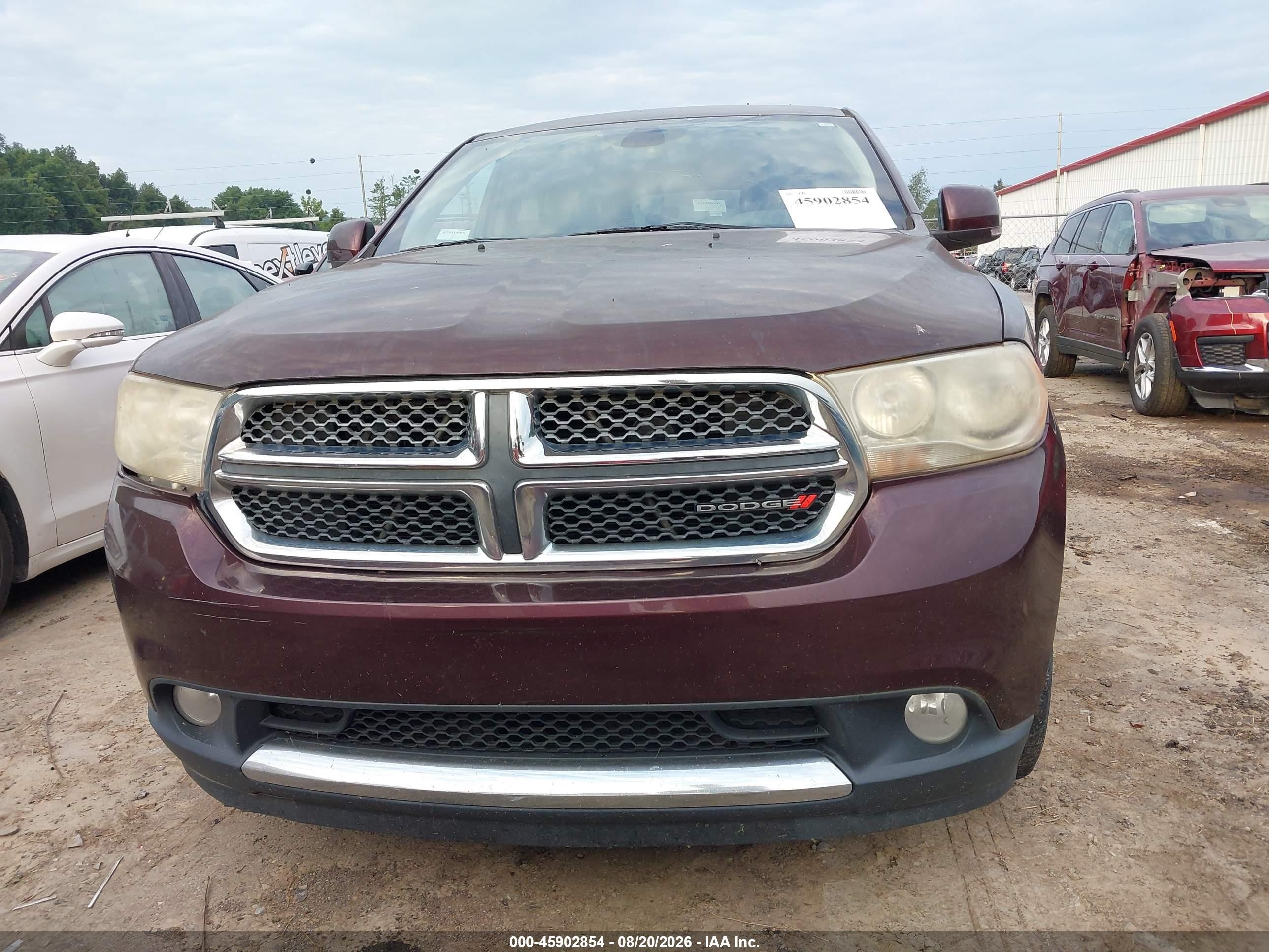 2012 Dodge Durango Crew Burgundy vin: 1C4RDJDG1CC267028