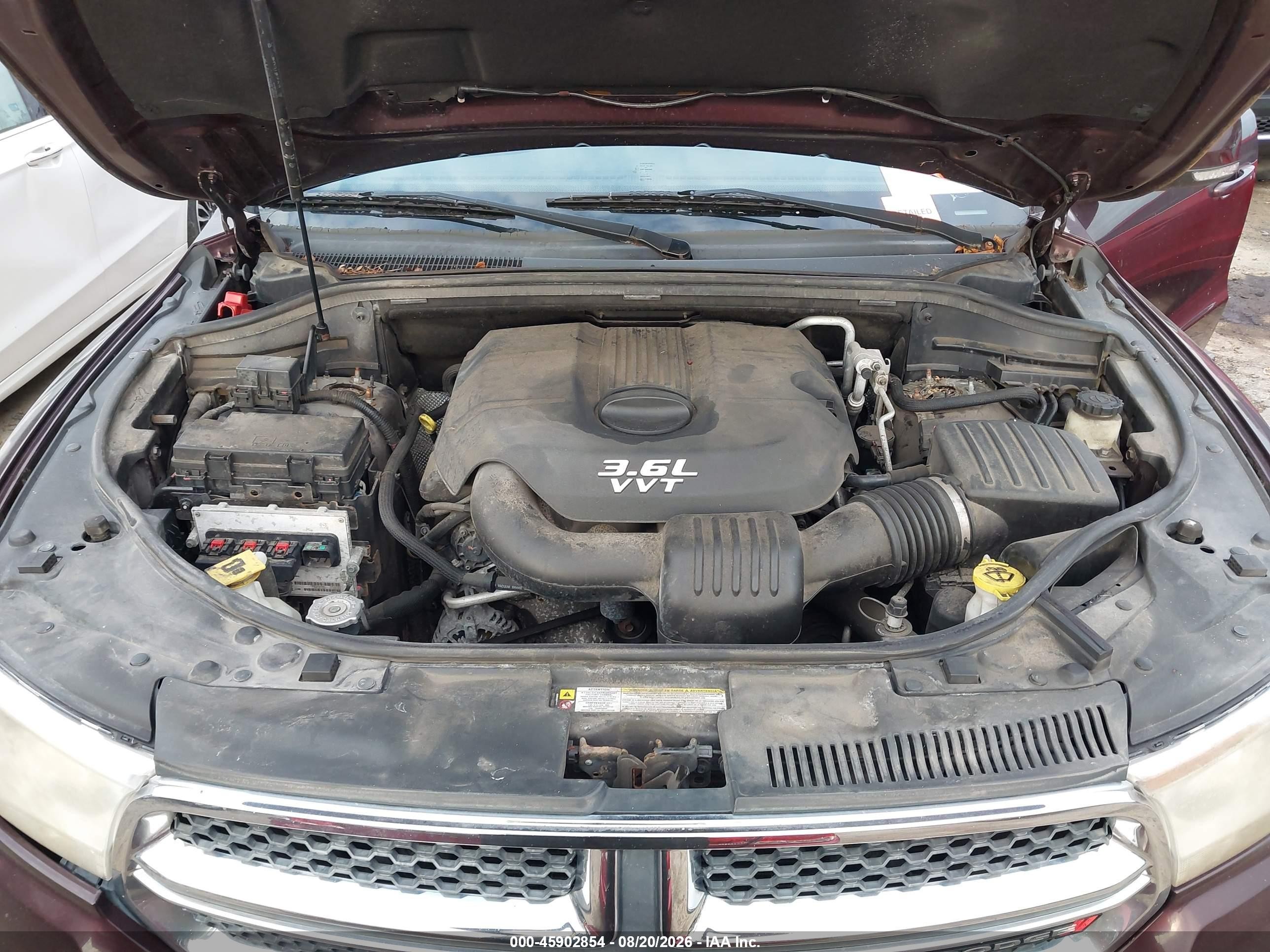 2012 Dodge Durango Crew Burgundy vin: 1C4RDJDG1CC267028