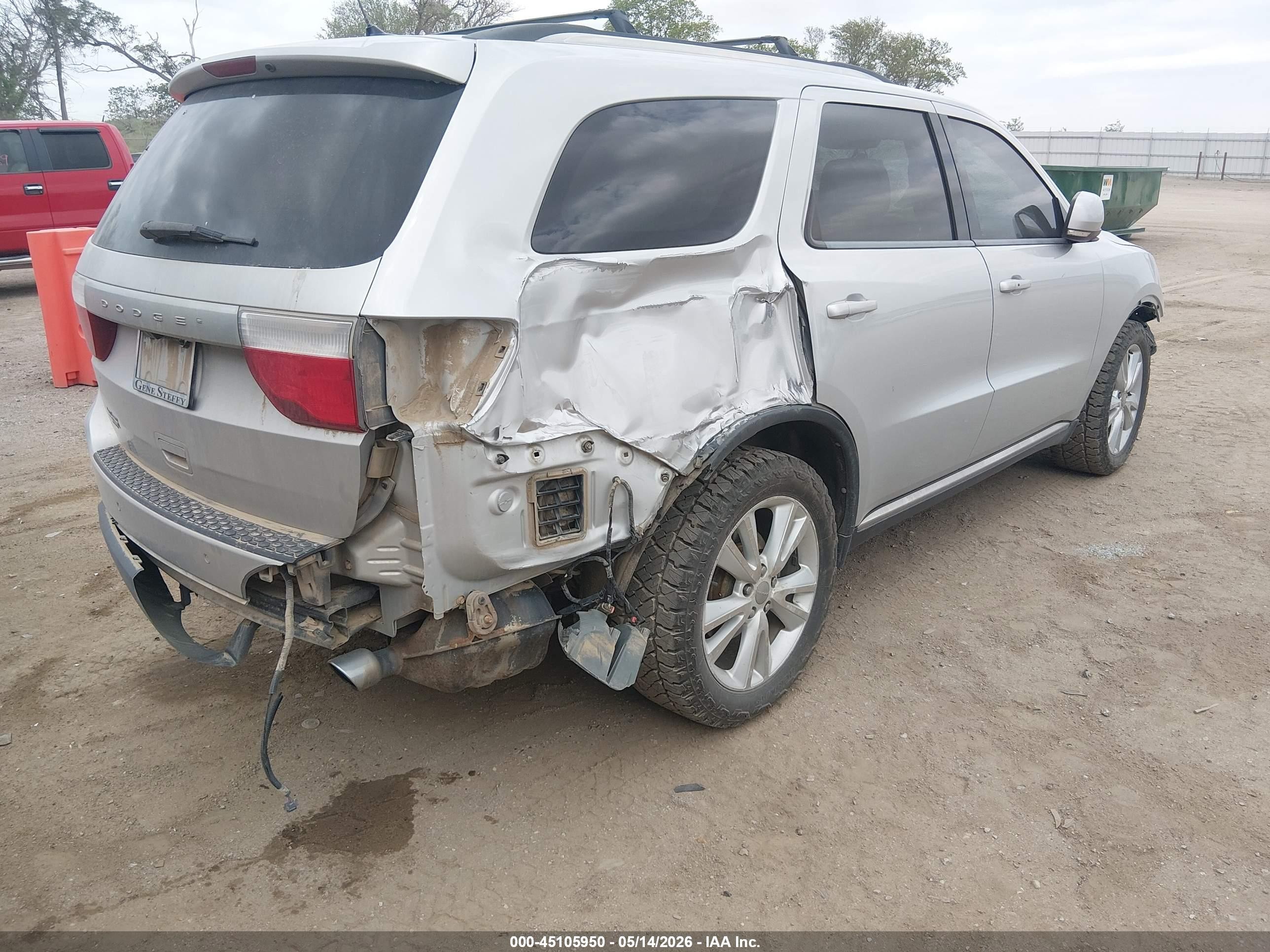 2012 Dodge Durango Crew Серебряный vin: 1C4RDJDG1CC301419