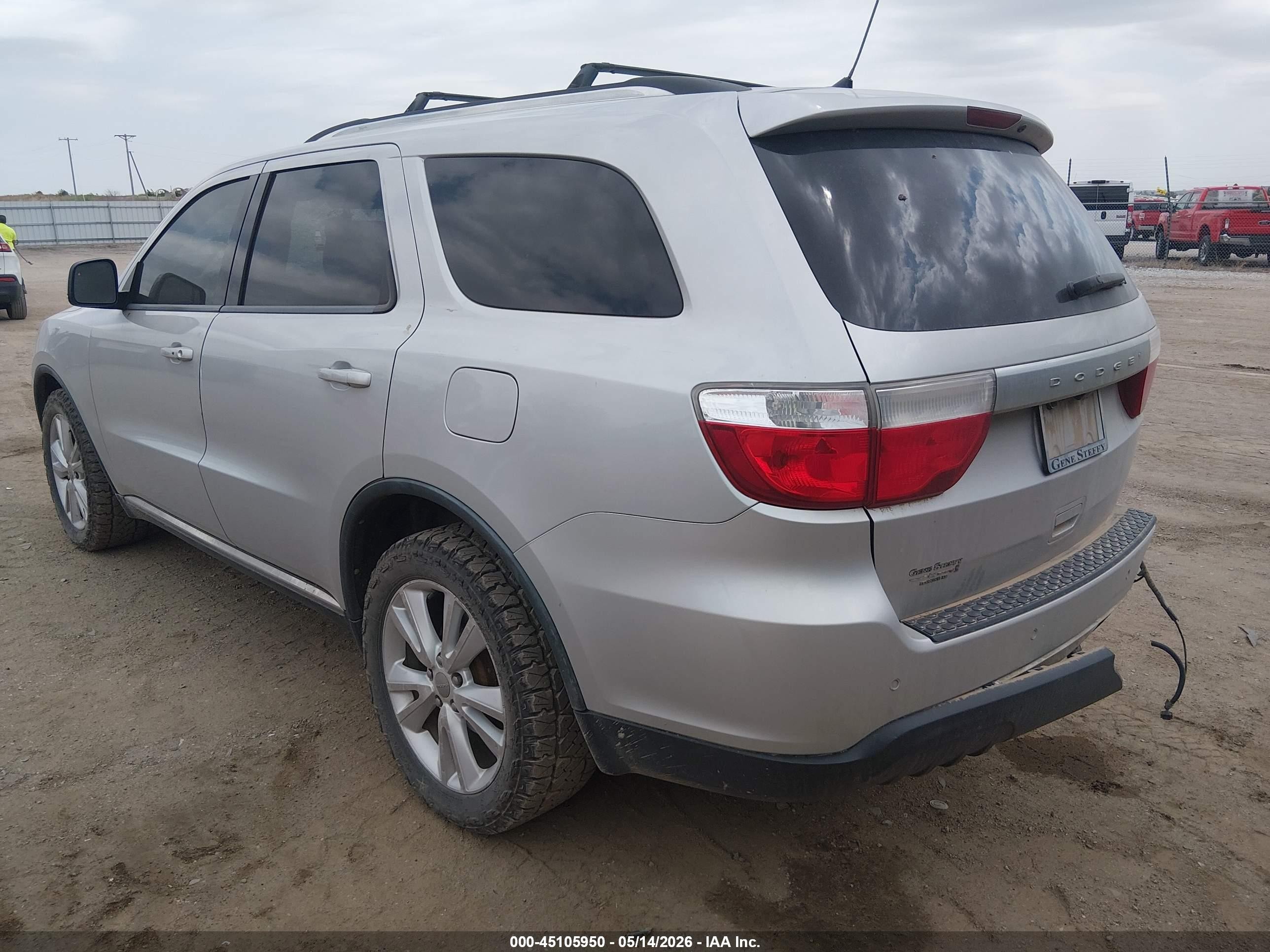 2012 Dodge Durango Crew Серебряный vin: 1C4RDJDG1CC301419