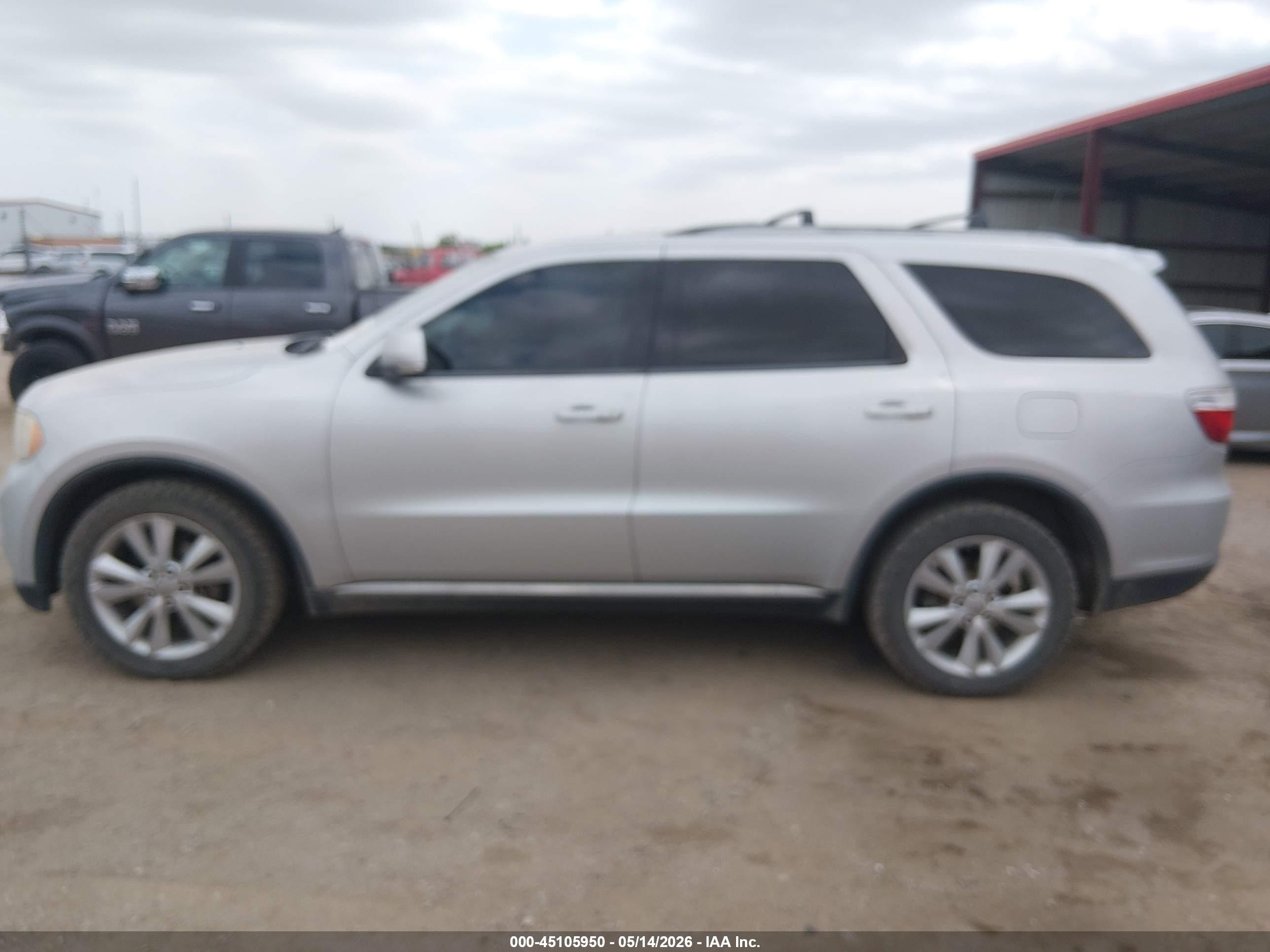 2012 Dodge Durango Crew Серебряный vin: 1C4RDJDG1CC301419