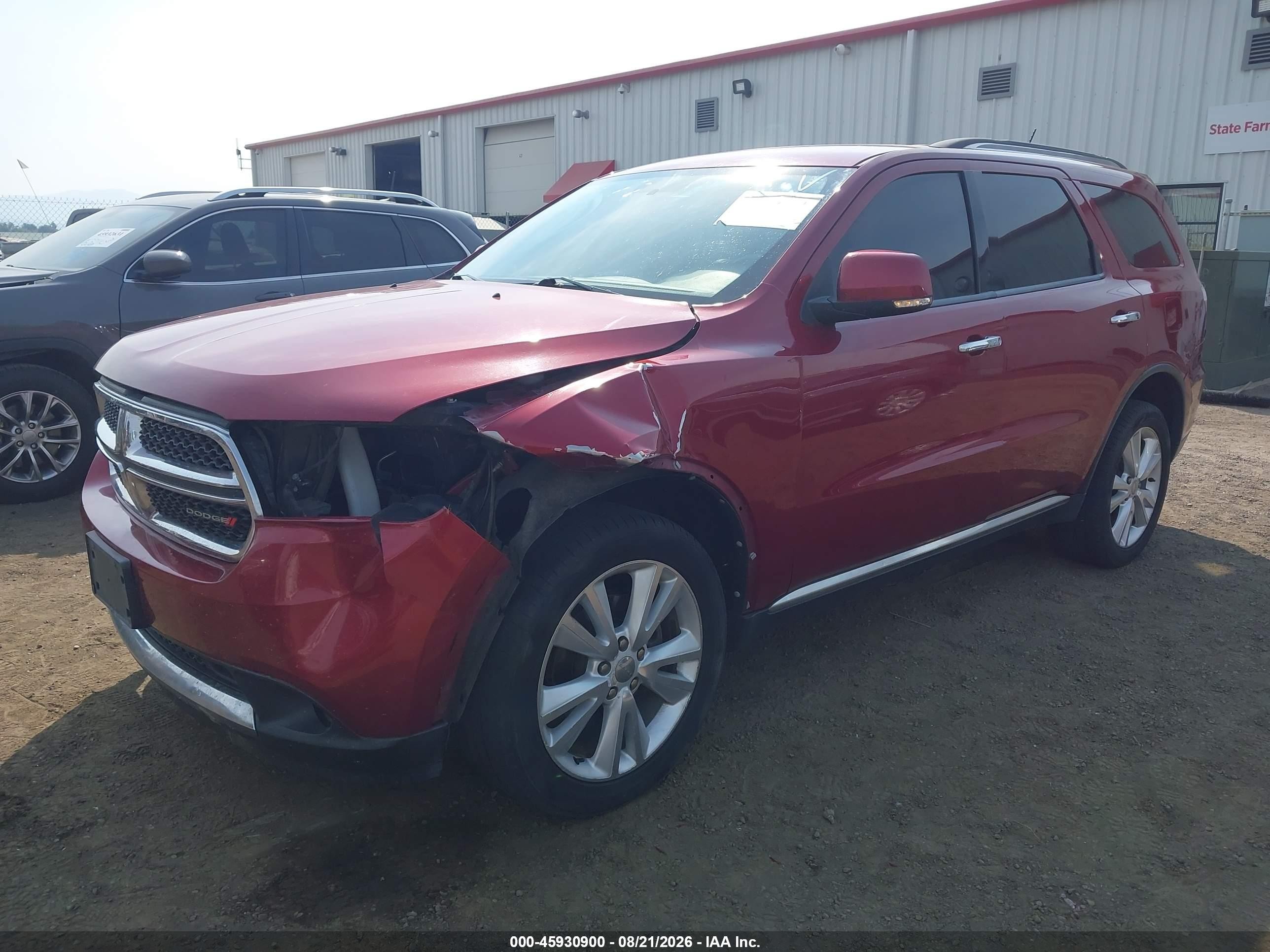 2013 Dodge Durango Crew Бордовый vin: 1C4RDJDG1DC661145