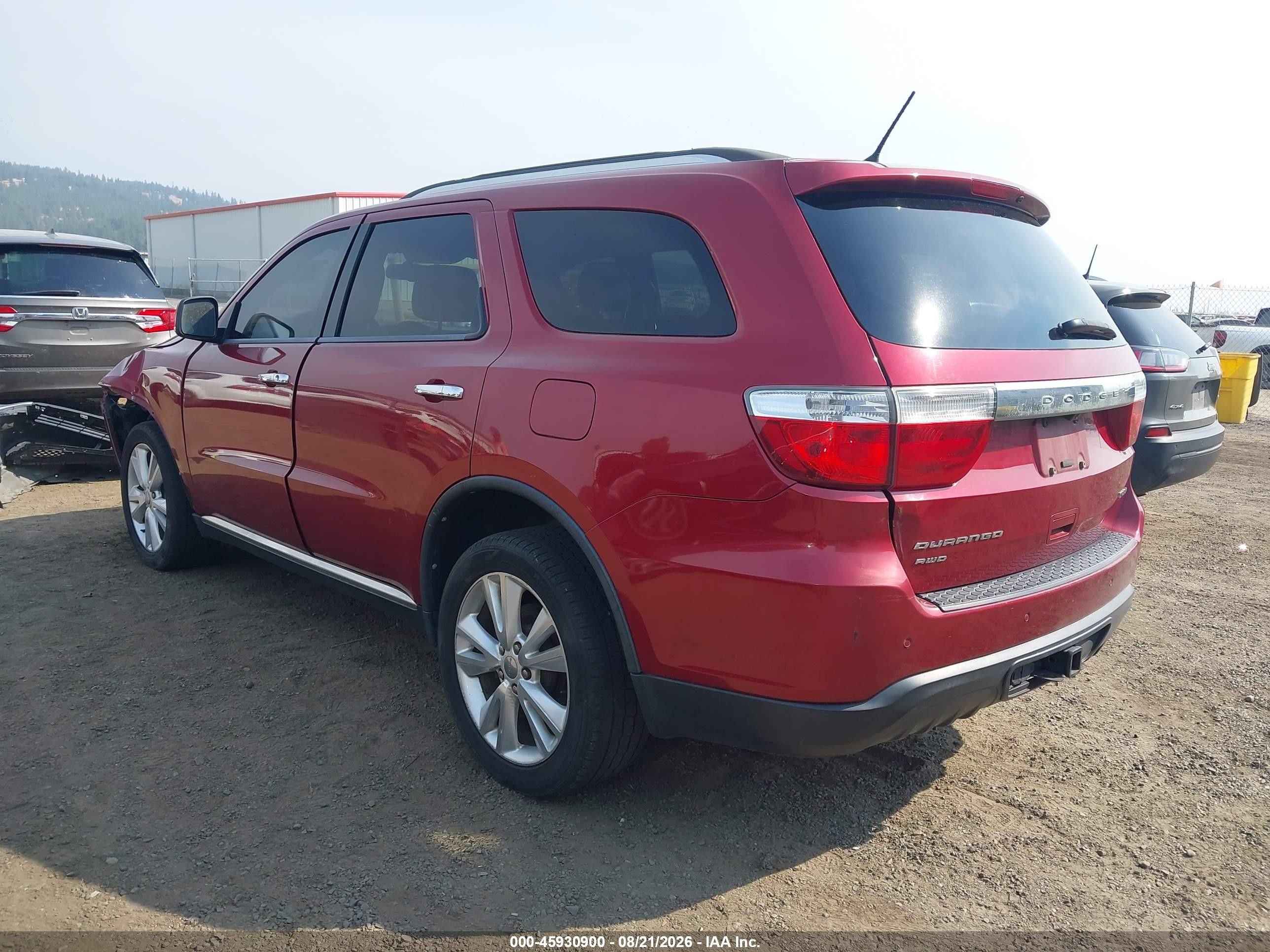 2013 Dodge Durango Crew Бордовый vin: 1C4RDJDG1DC661145