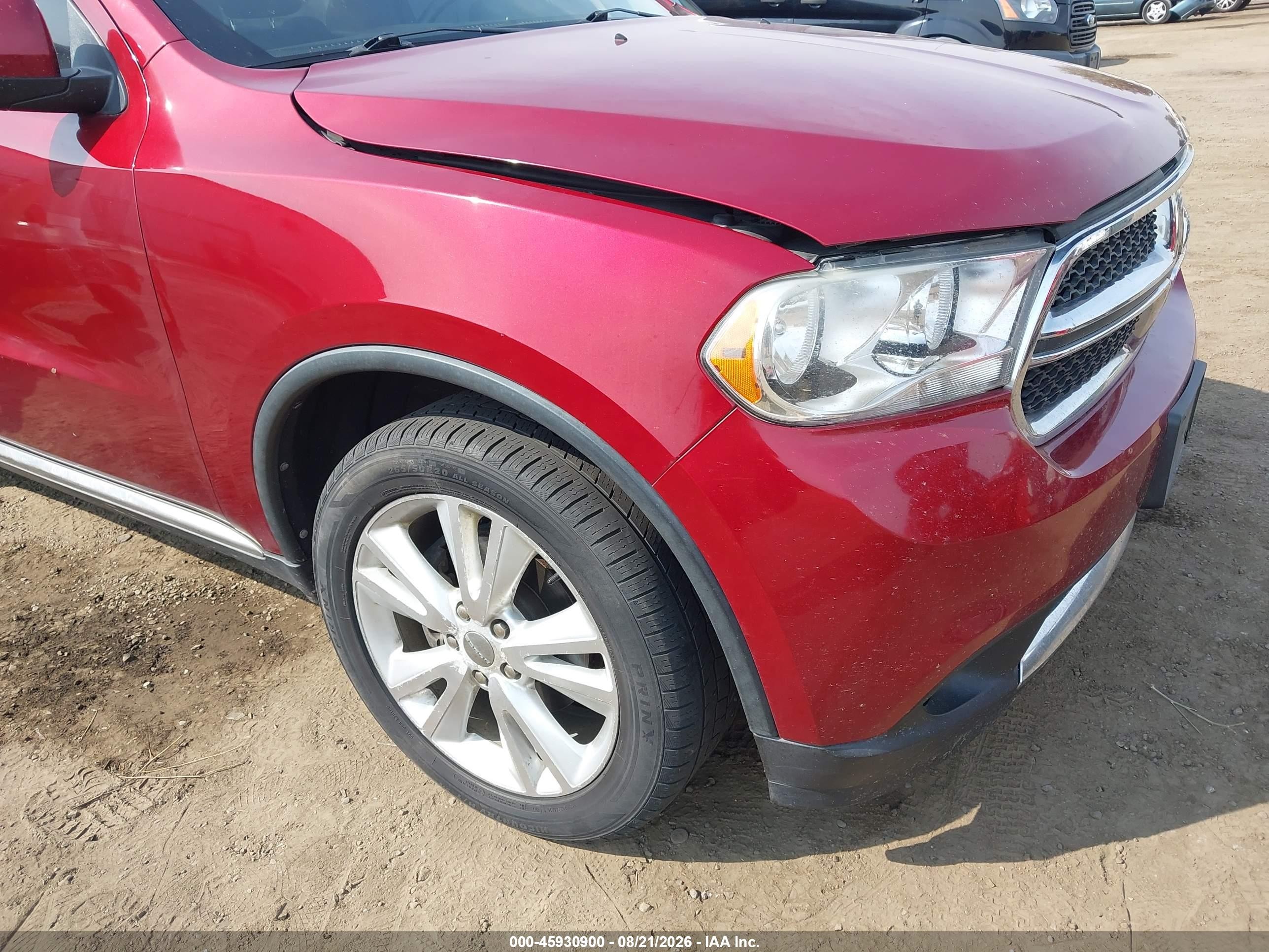 2013 Dodge Durango Crew Бордовый vin: 1C4RDJDG1DC661145
