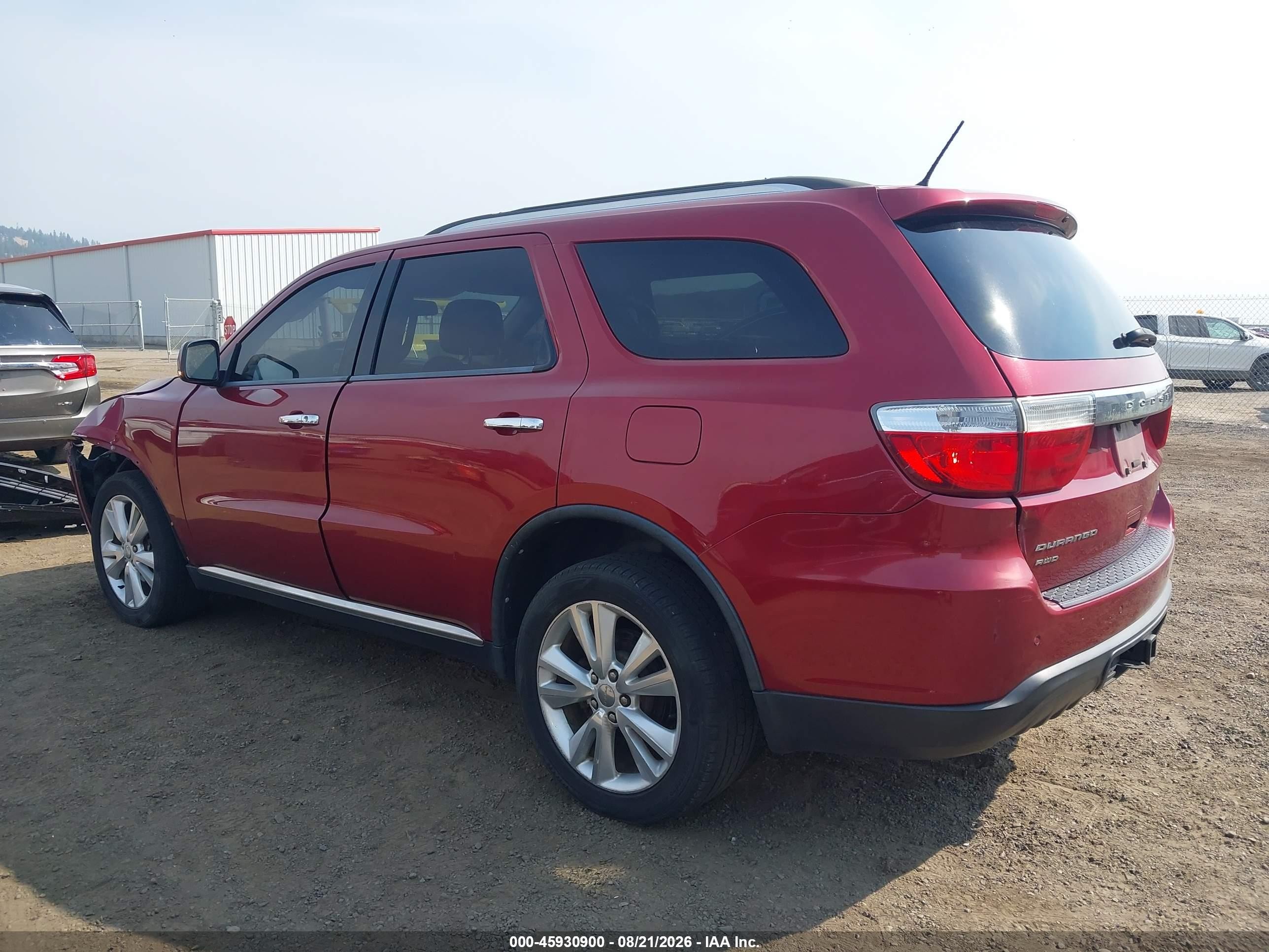 2013 Dodge Durango Crew Бордовый vin: 1C4RDJDG1DC661145