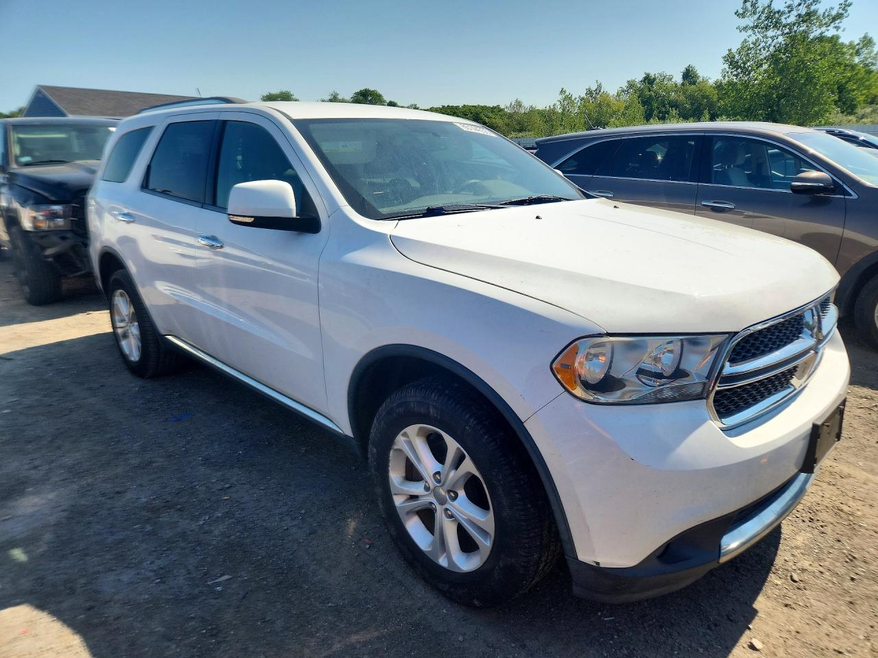 2013 Dodge Durango Crew White vin: 1C4RDJDG1DC665972