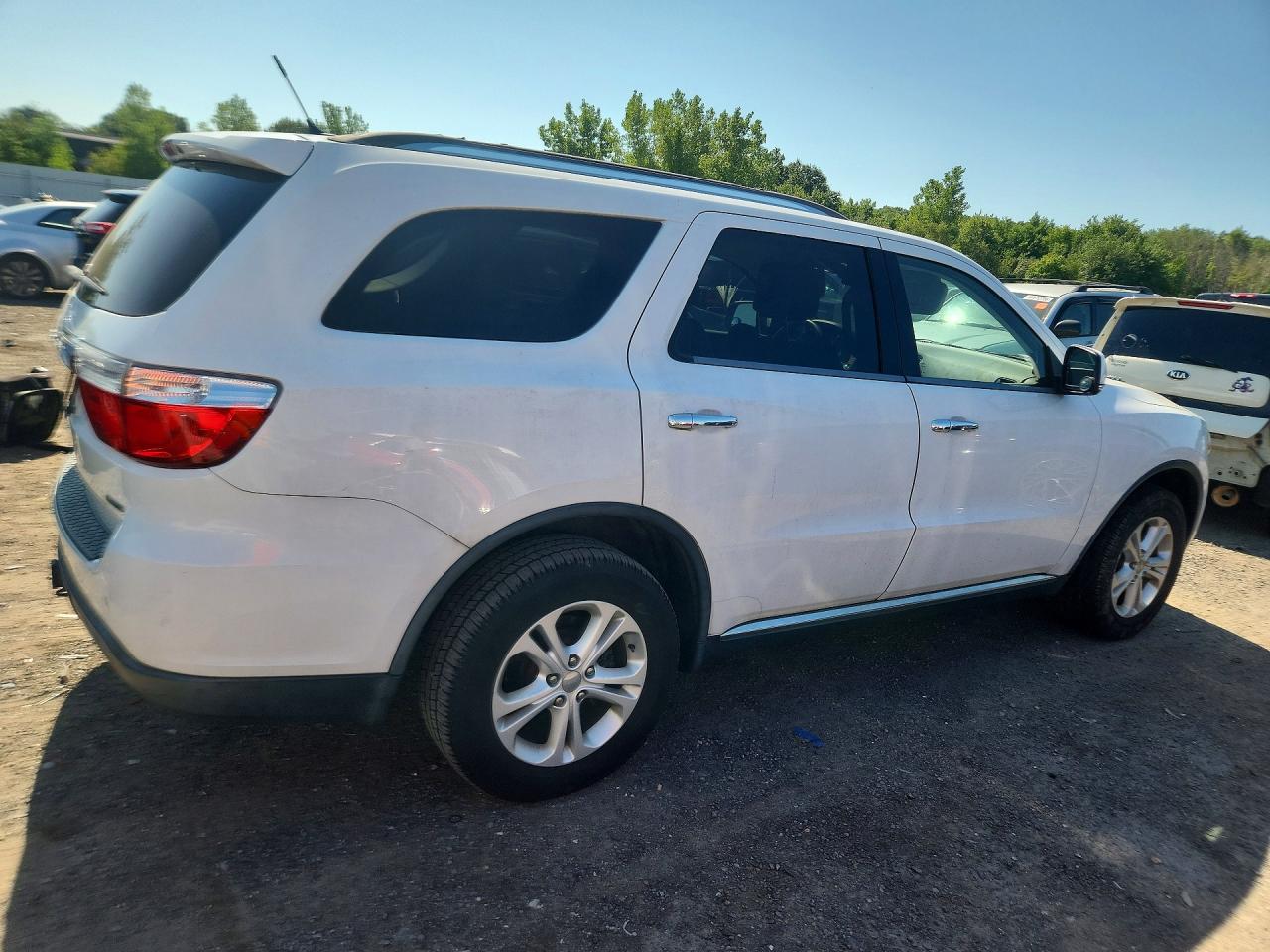 2013 Dodge Durango Crew White vin: 1C4RDJDG1DC665972