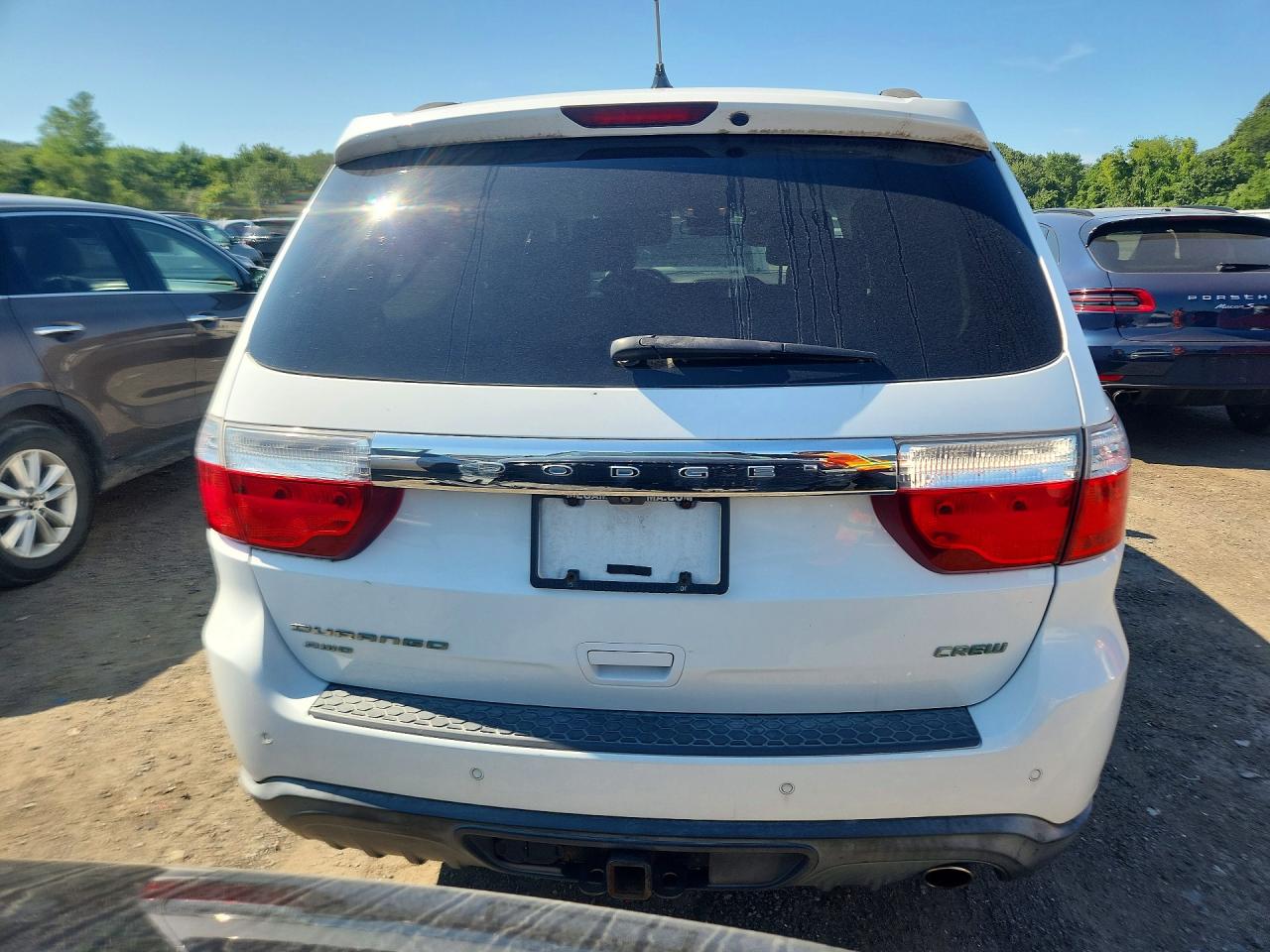2013 Dodge Durango Crew White vin: 1C4RDJDG1DC665972