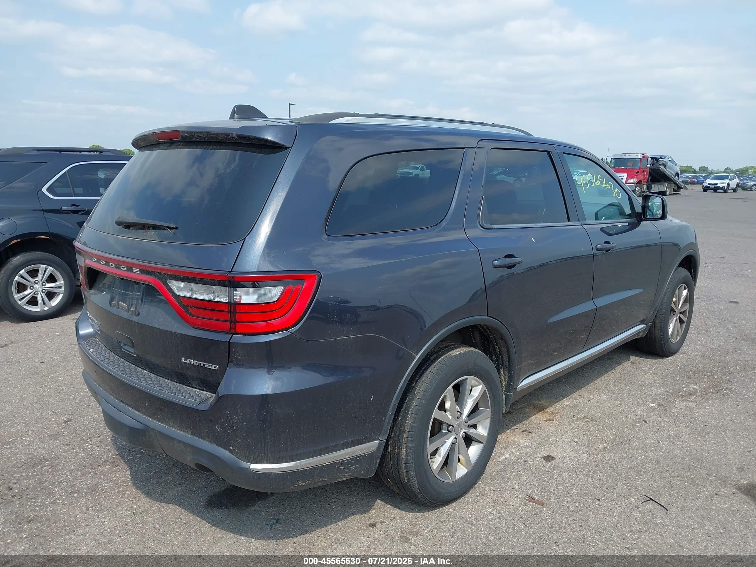 2015 Dodge Durango Limited Green vin: 1C4RDJDG1FC128103