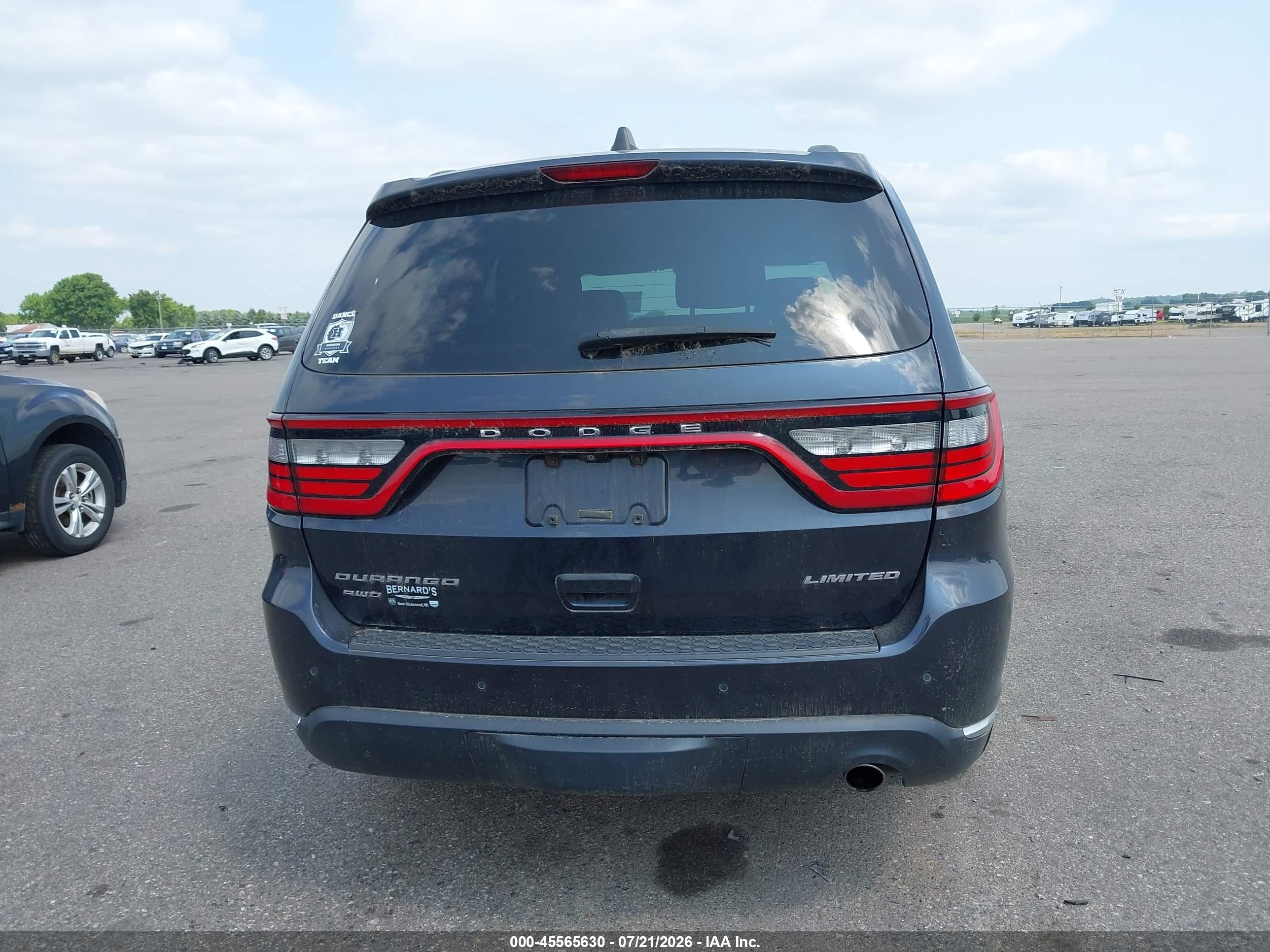 2015 Dodge Durango Limited Green vin: 1C4RDJDG1FC128103