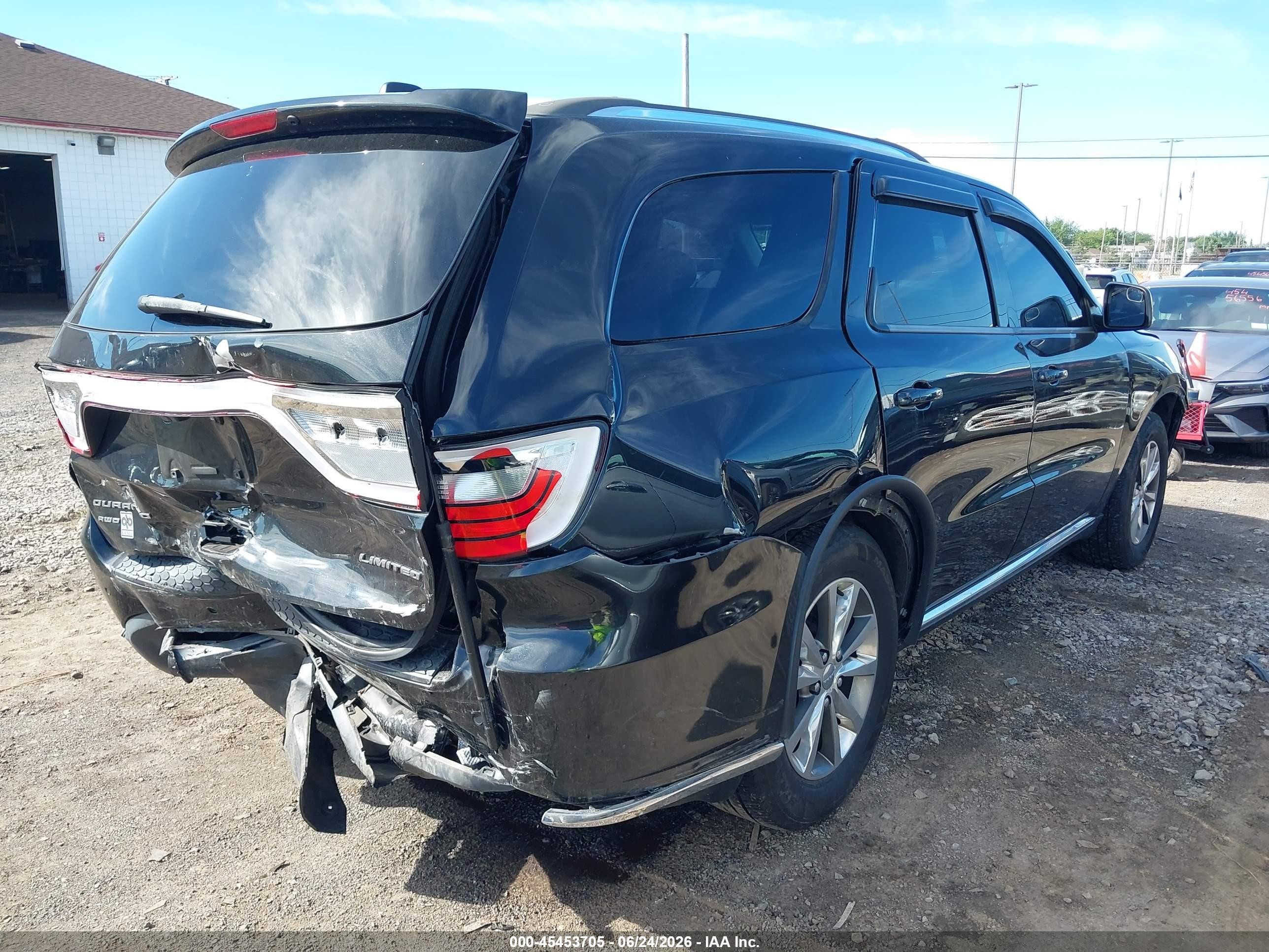 2015 Dodge Durango Limited Черный vin: 1C4RDJDG1FC148321