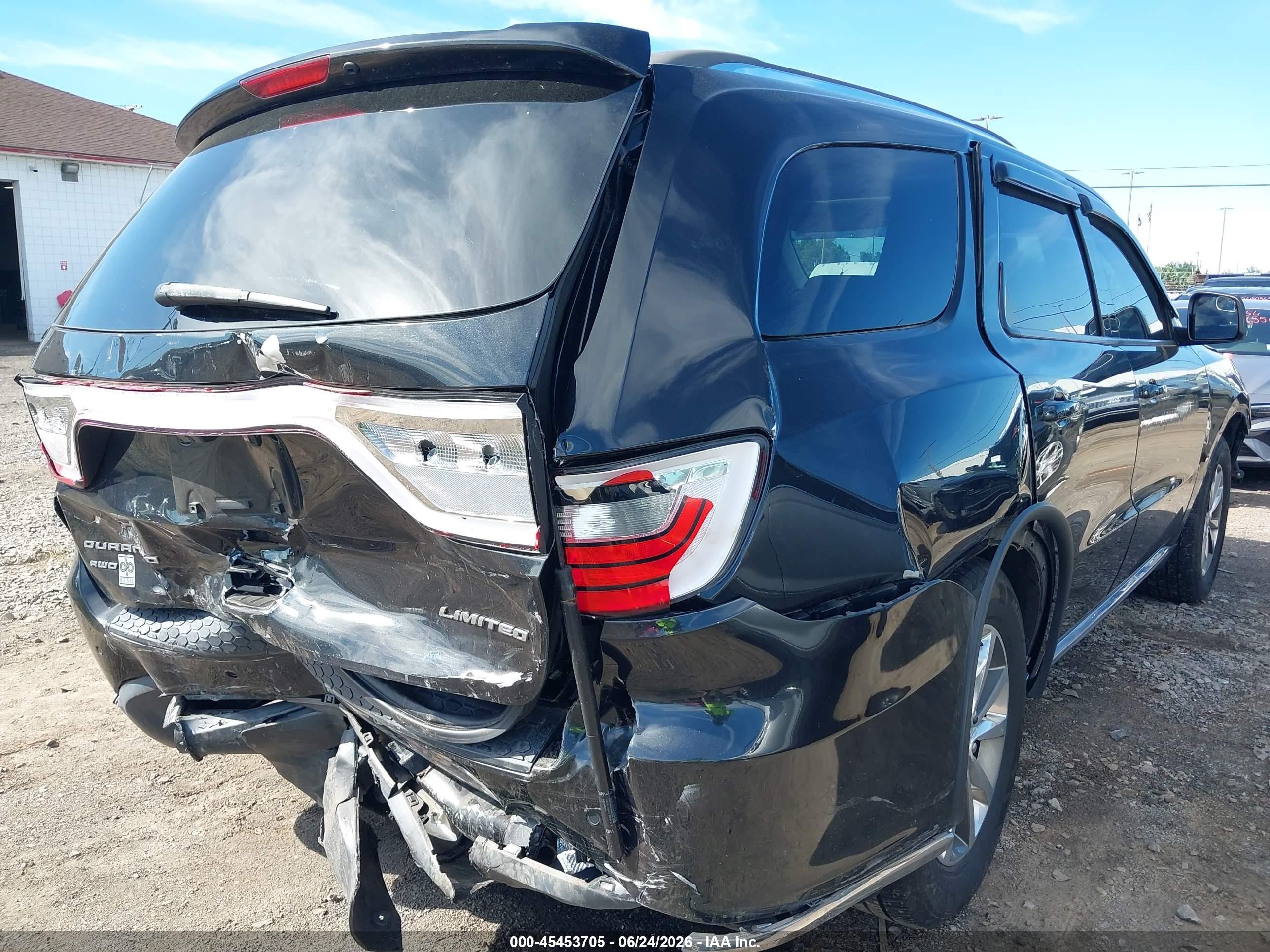2015 Dodge Durango Limited Черный vin: 1C4RDJDG1FC148321