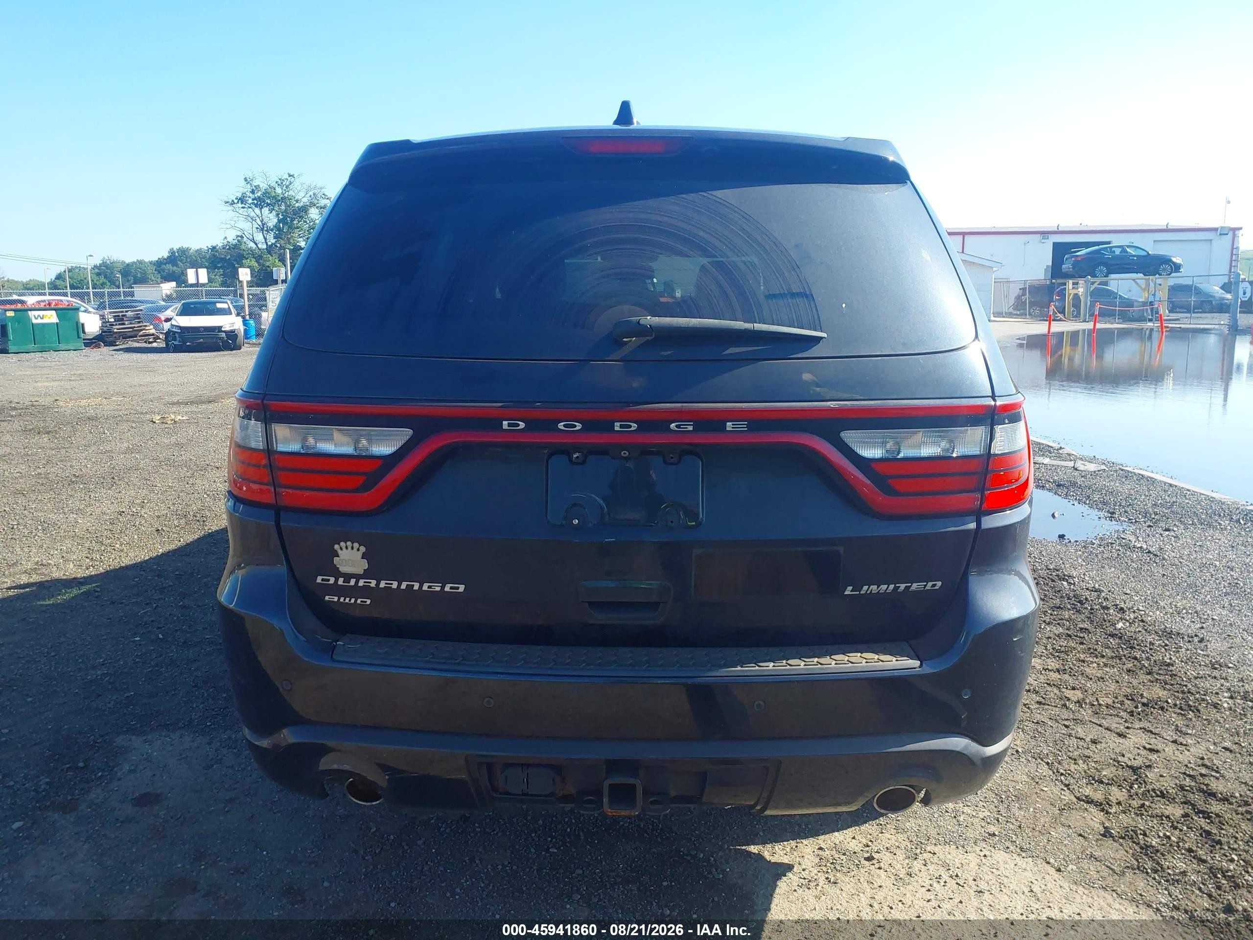 2015 Dodge Durango Limited Black vin: 1C4RDJDG1FC715191