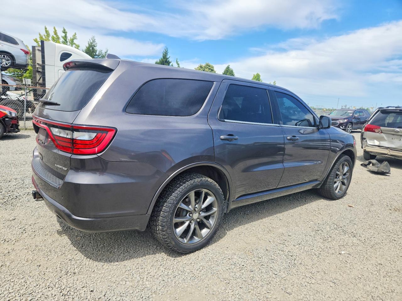 2015 Dodge Durango Limited Gray vin: 1C4RDJDG1FC730256