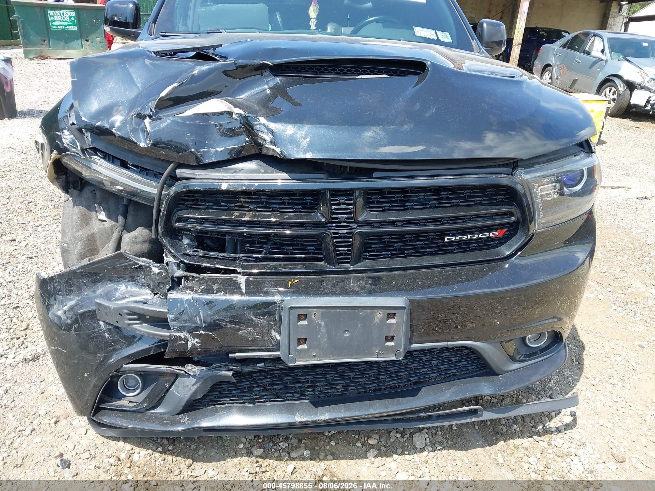 2018 Dodge Durango Gt Awd Black vin: 1C4RDJDG1JC150451