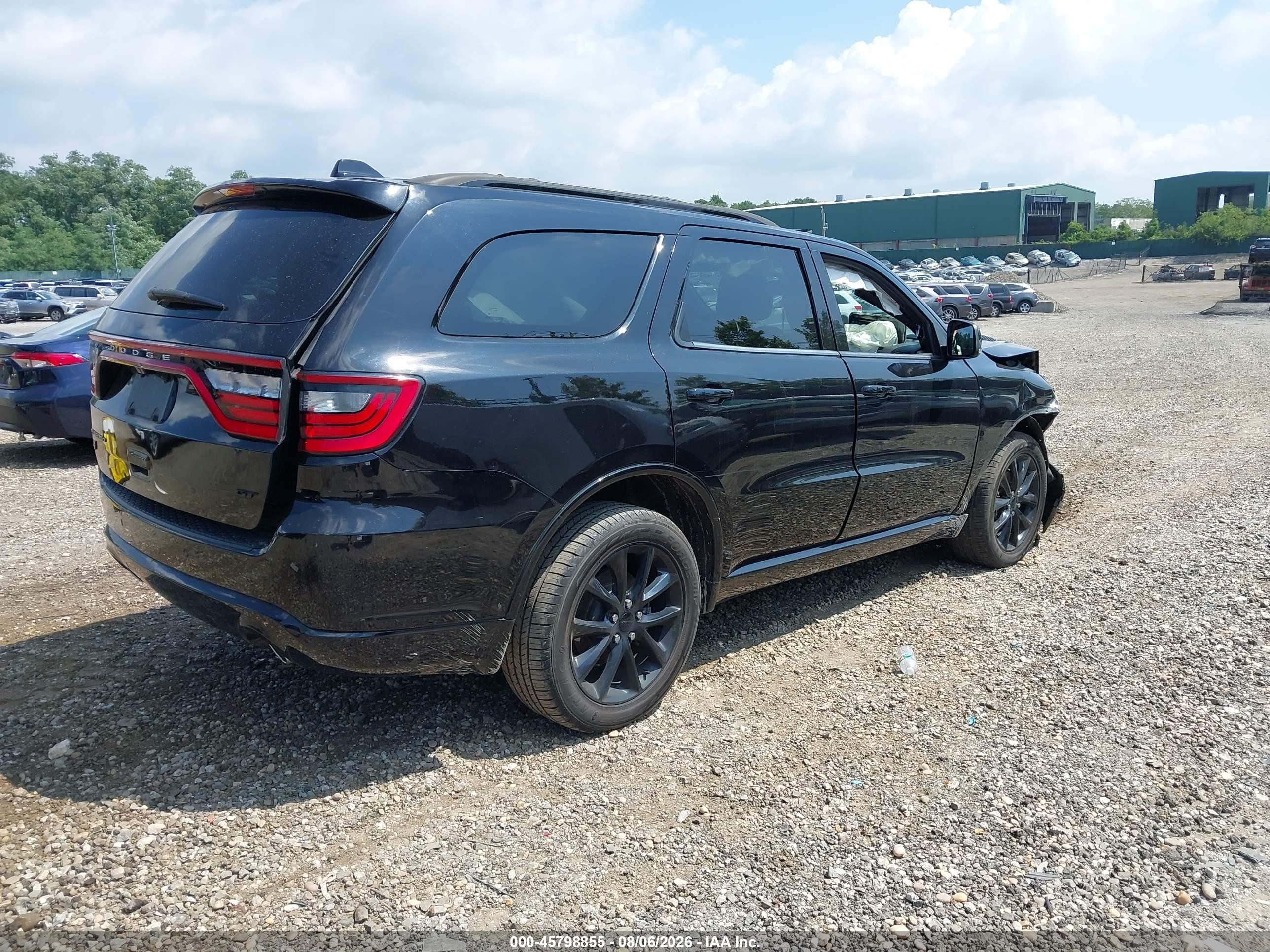 2018 Dodge Durango Gt Awd Black vin: 1C4RDJDG1JC150451