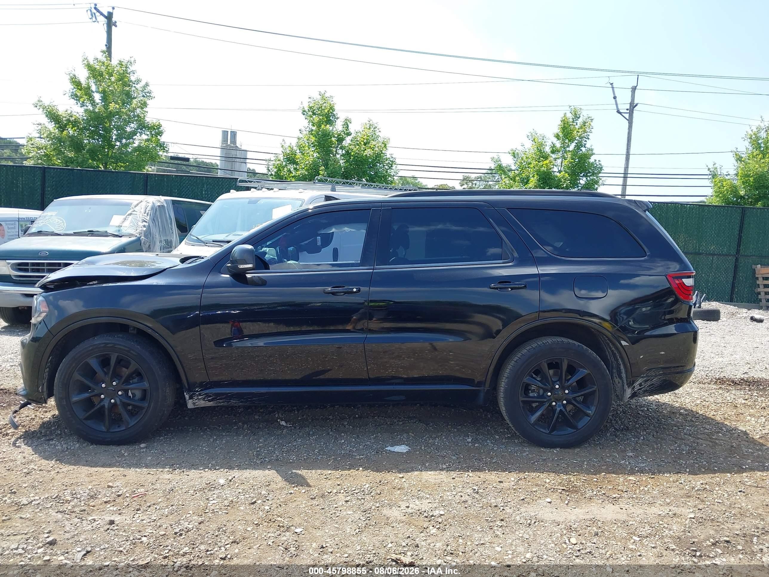 2018 Dodge Durango Gt Awd Black vin: 1C4RDJDG1JC150451