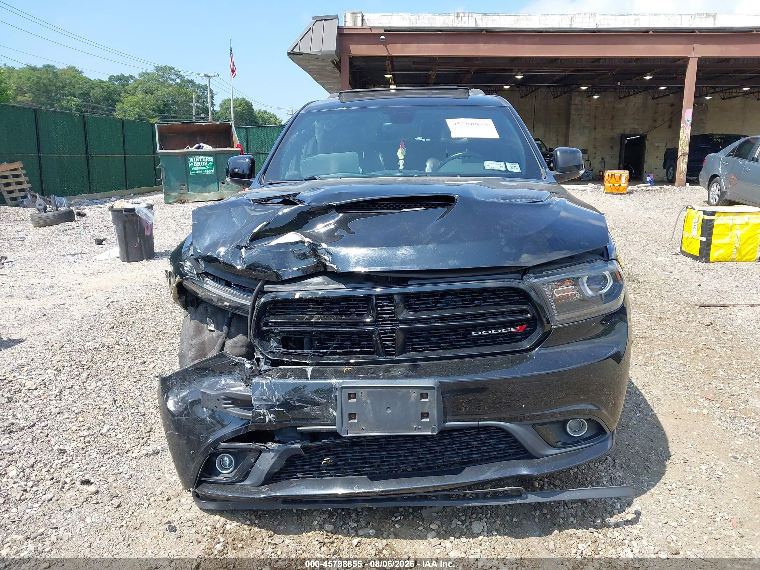 2018 Dodge Durango Gt Awd Black vin: 1C4RDJDG1JC150451