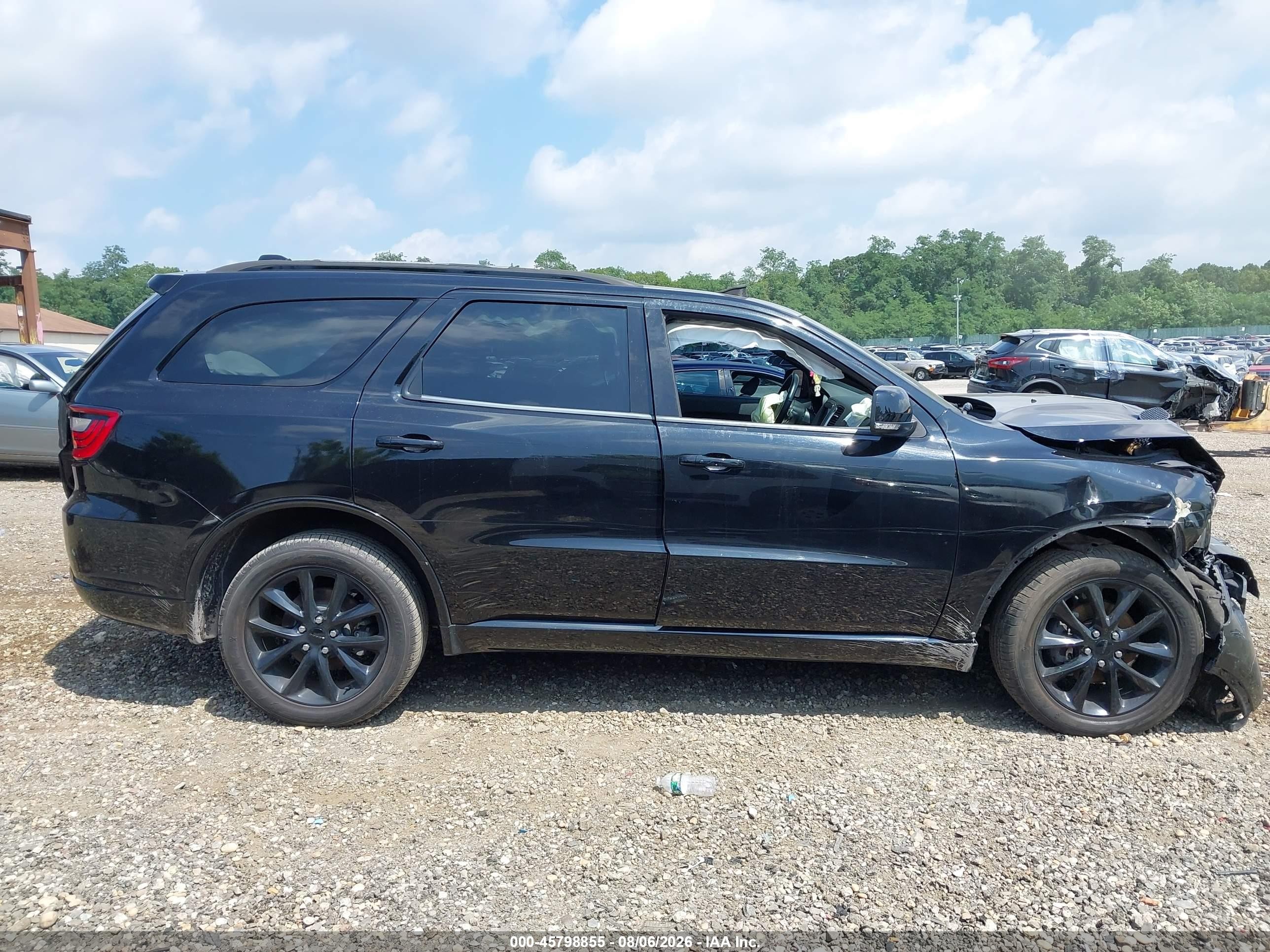 2018 Dodge Durango Gt Awd Black vin: 1C4RDJDG1JC150451