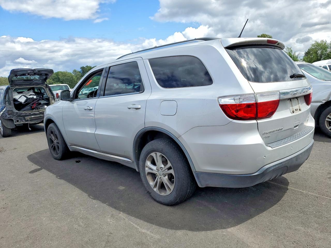 2012 Dodge Durango Crew Silver vin: 1C4RDJDG2CC107479