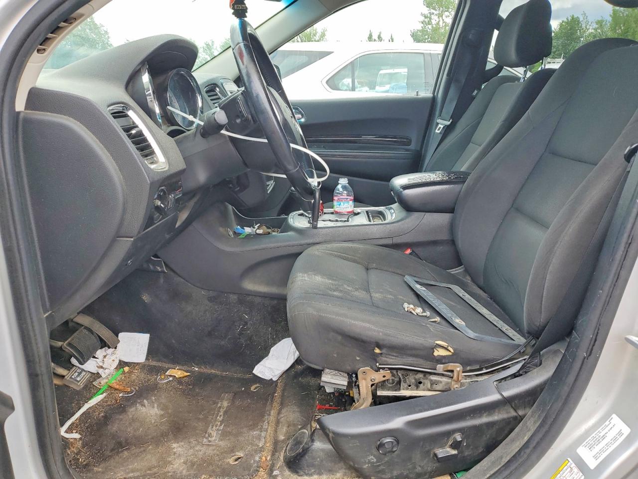 2012 Dodge Durango Crew Silver vin: 1C4RDJDG2CC107479