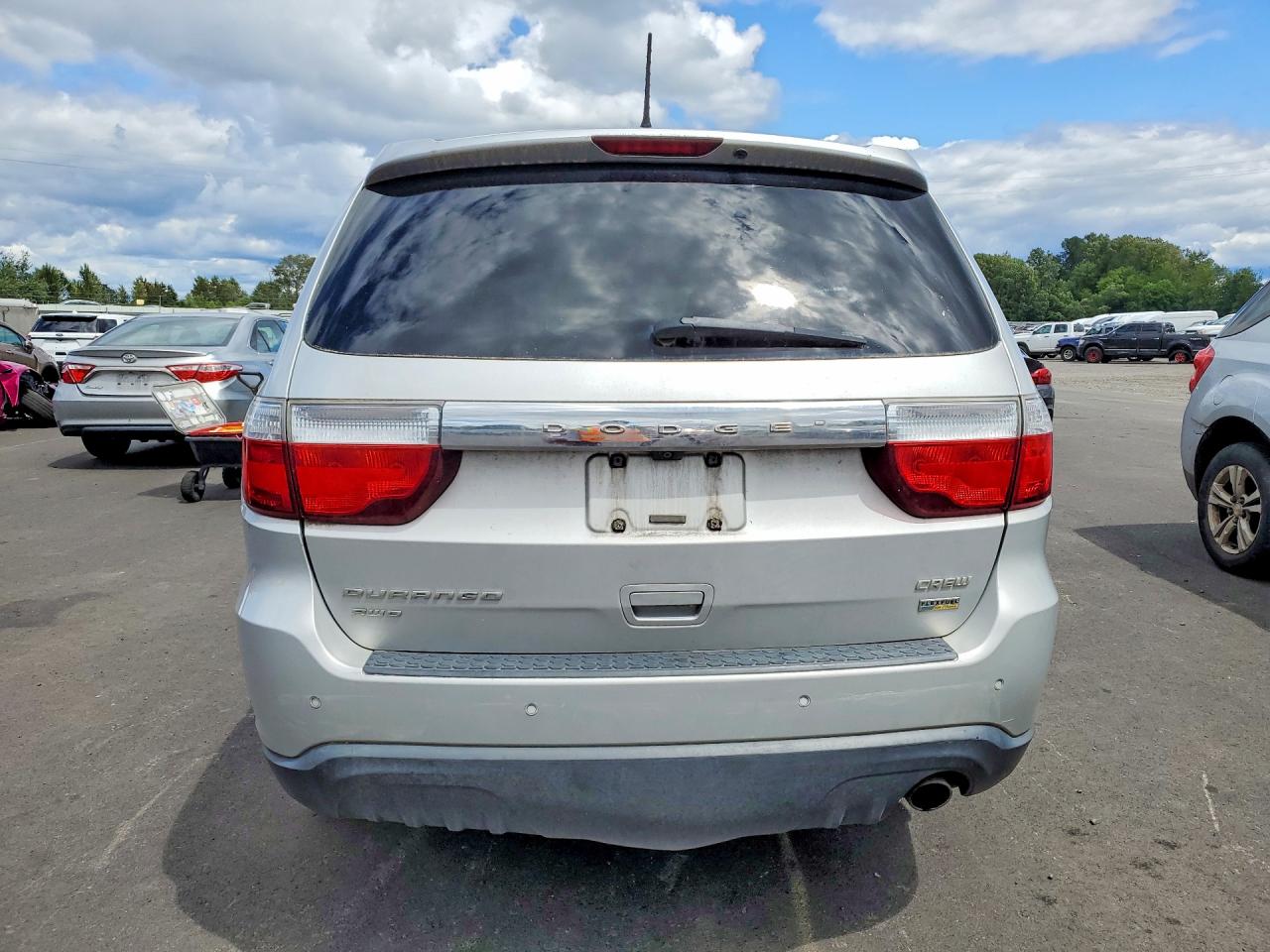 2012 Dodge Durango Crew Silver vin: 1C4RDJDG2CC107479