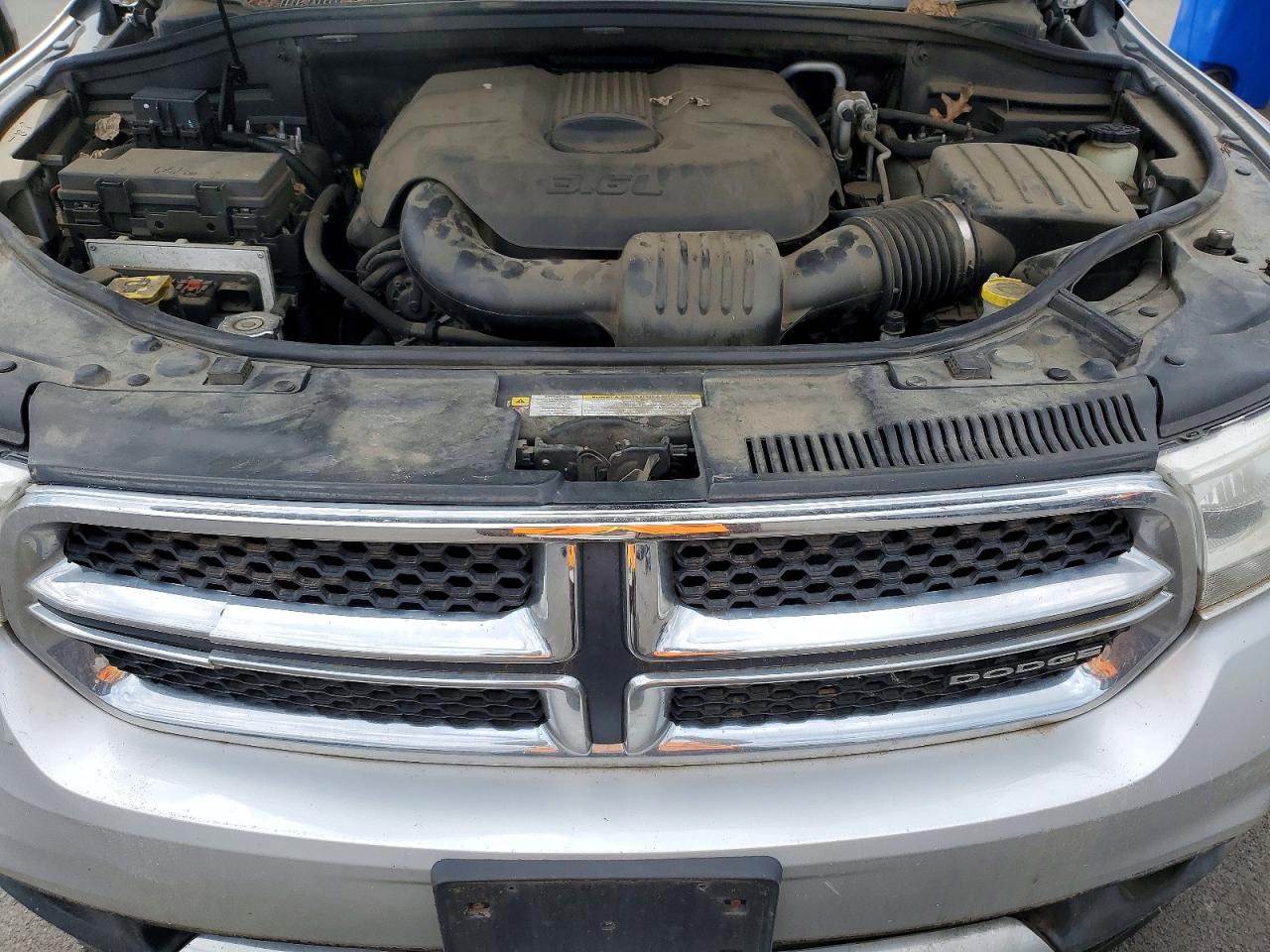 2012 Dodge Durango Crew Silver vin: 1C4RDJDG2CC107479